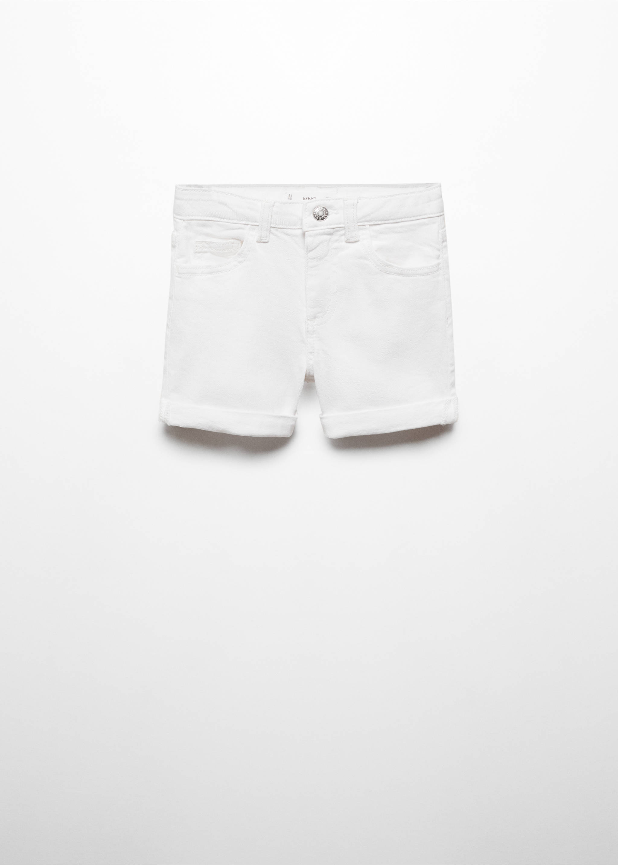 Jeansshorts mit Rollsaum - Artikel ohne Model, Weiß. Ref: 67036011-00.