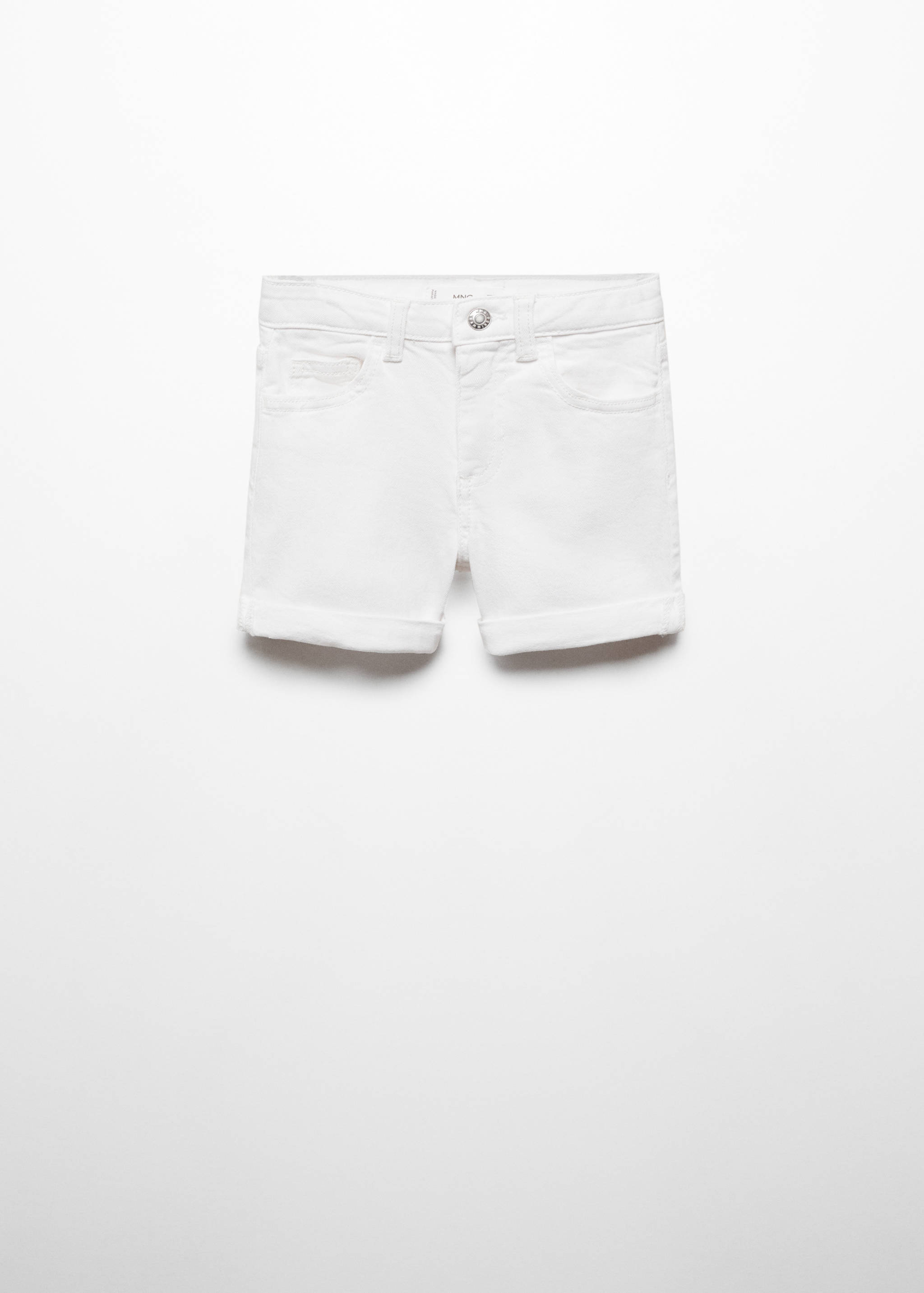 Rolled-up hem denim shorts - Article without model