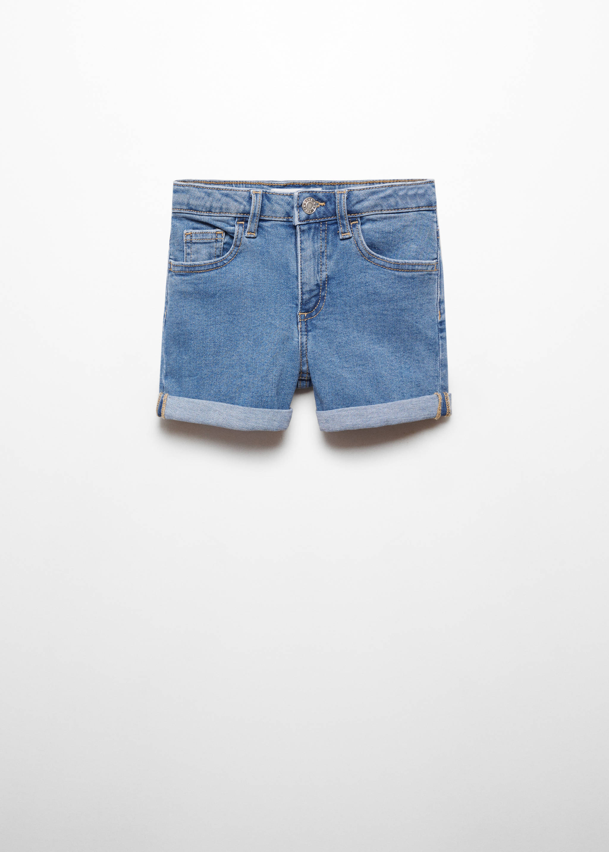 Rolled-up hem denim shorts - Article without model