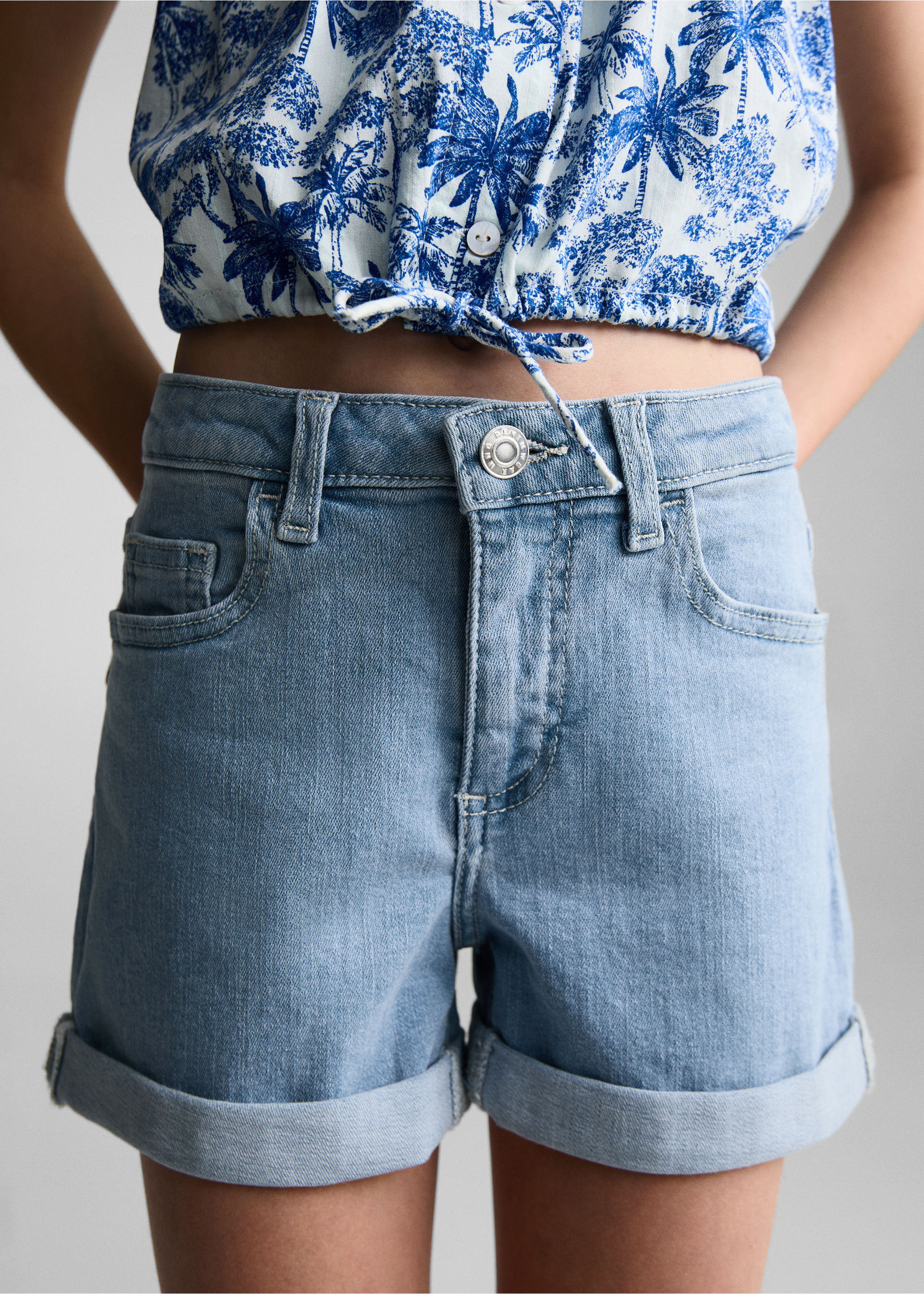 Short denim revers - Détail de l'article 1