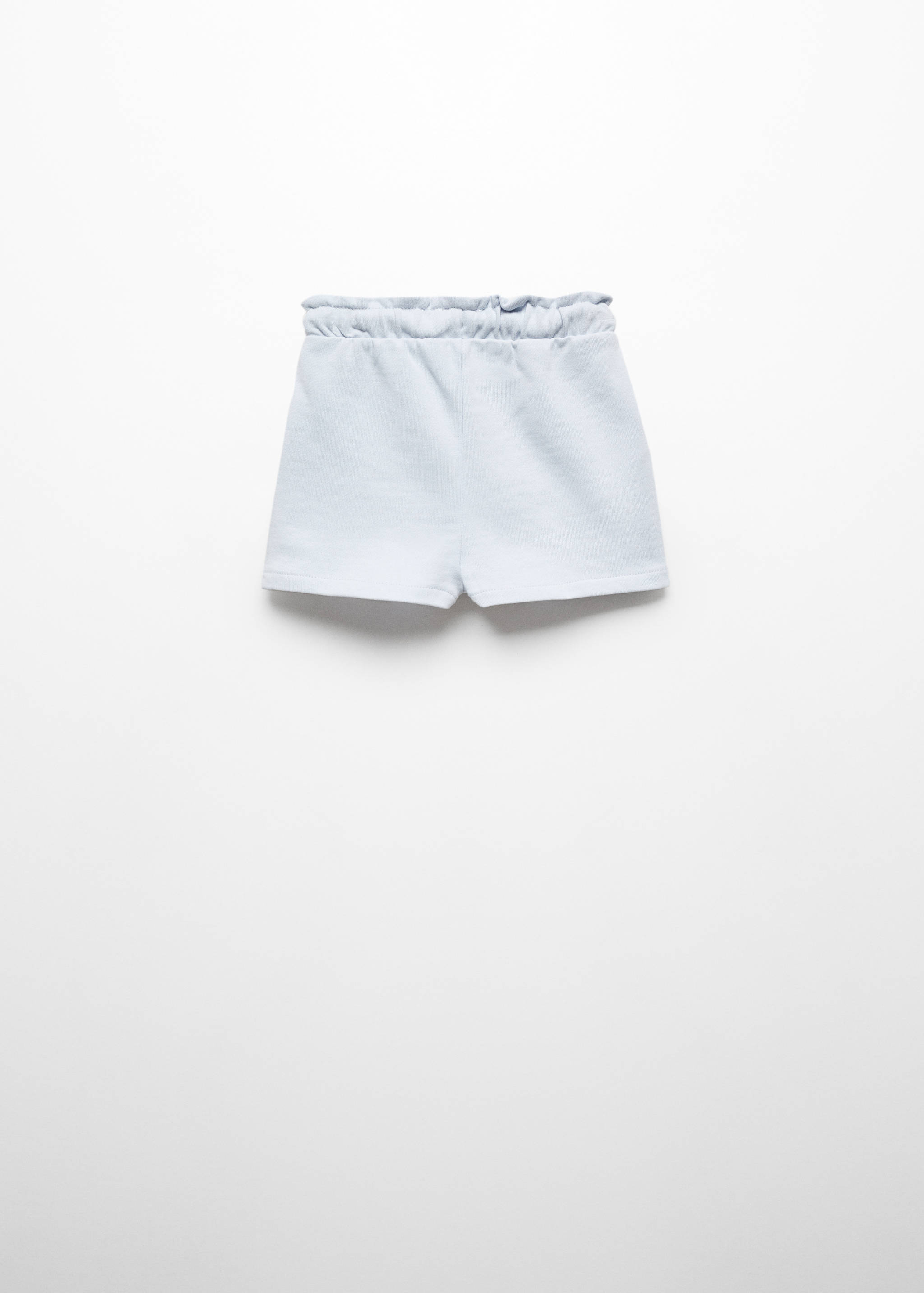 Cotton drawstring waist shorts - Reverse of the article