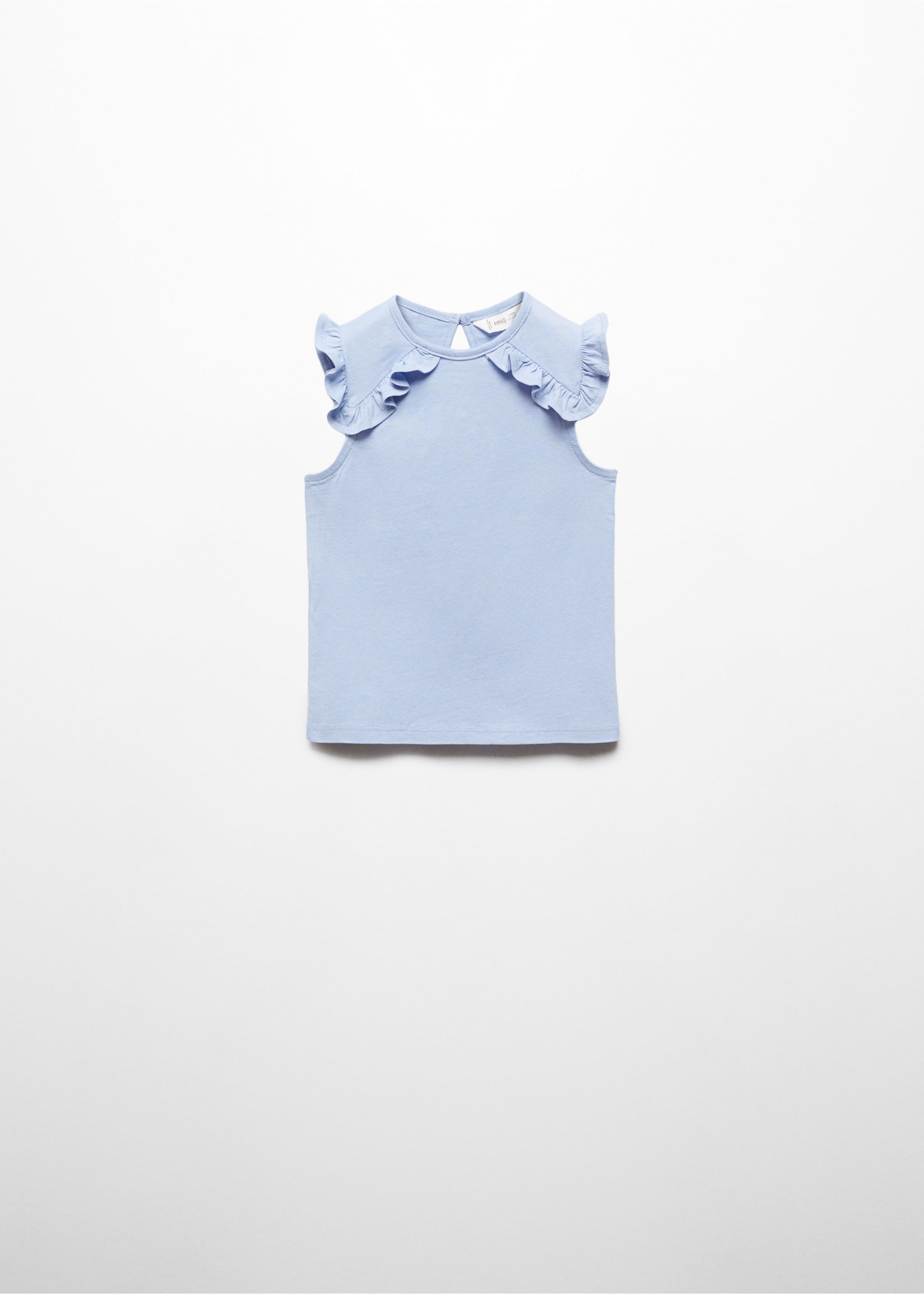 Baumwoll-T-Shirt mit Volantdetails - Artikel ohne Model