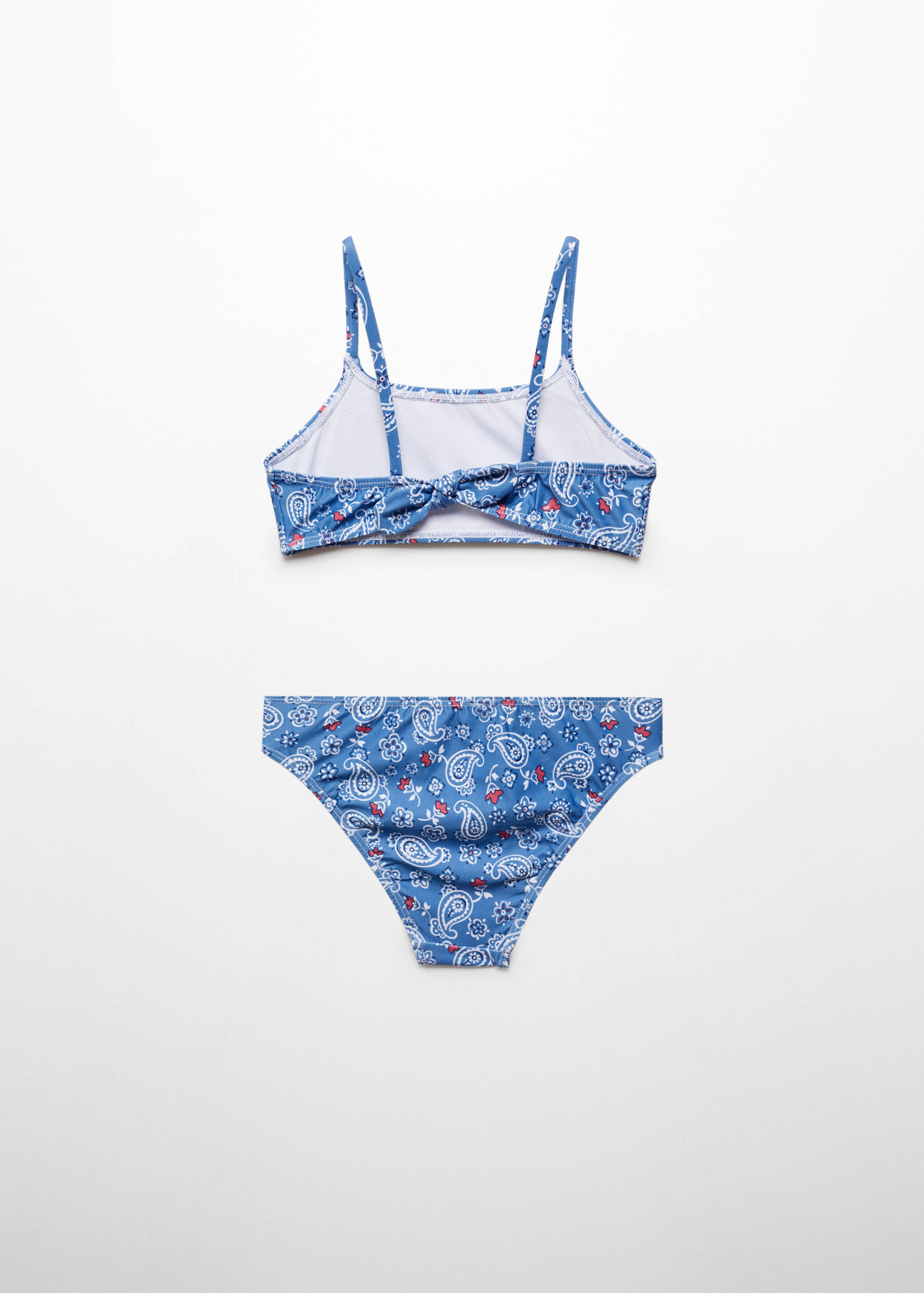 Bikini mit Blumenmuster - Rückseite des Artikels