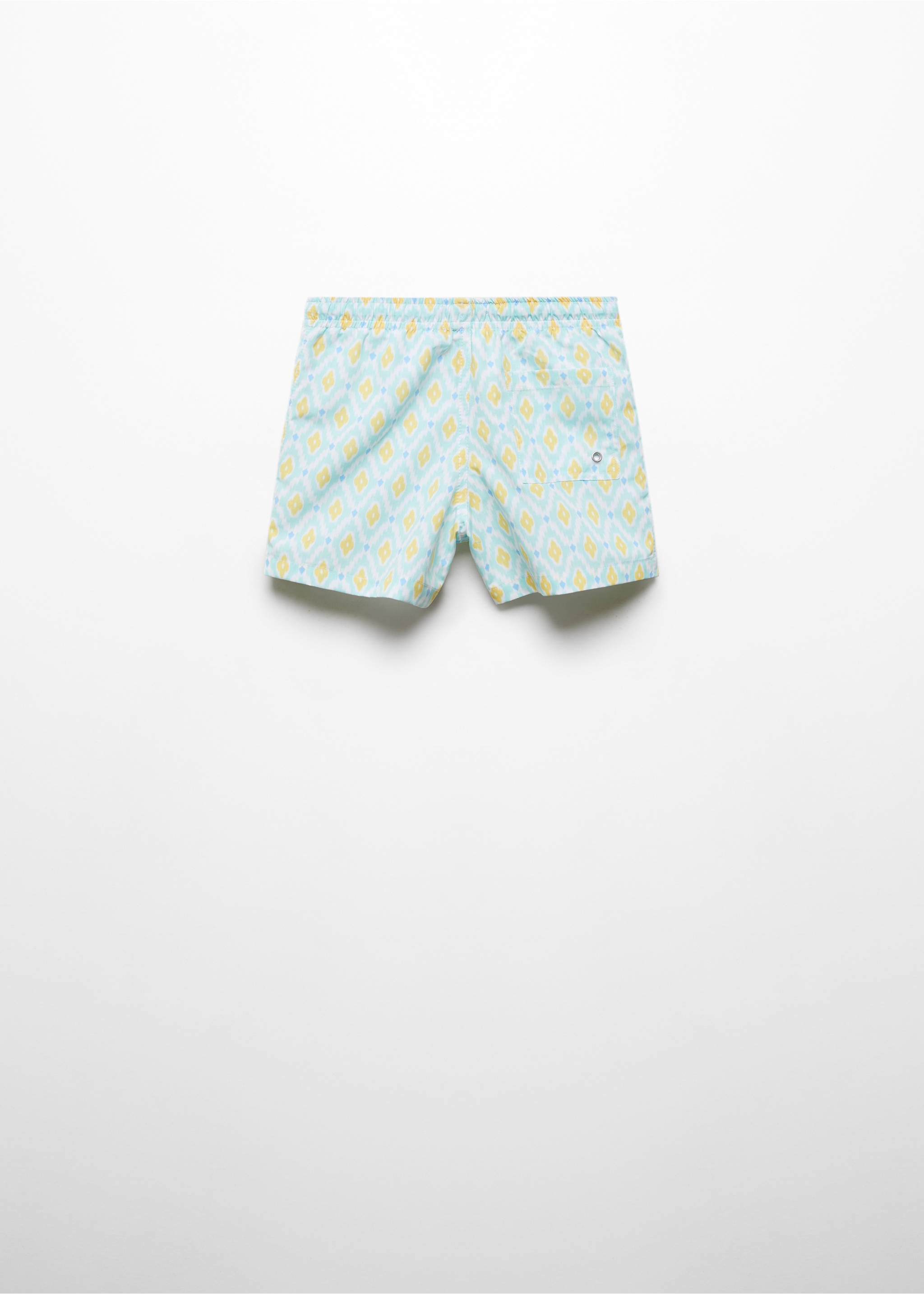 Maillot de bain imprimé - Verso de l’article, Vert d´eau. Ref: 67036035-00.