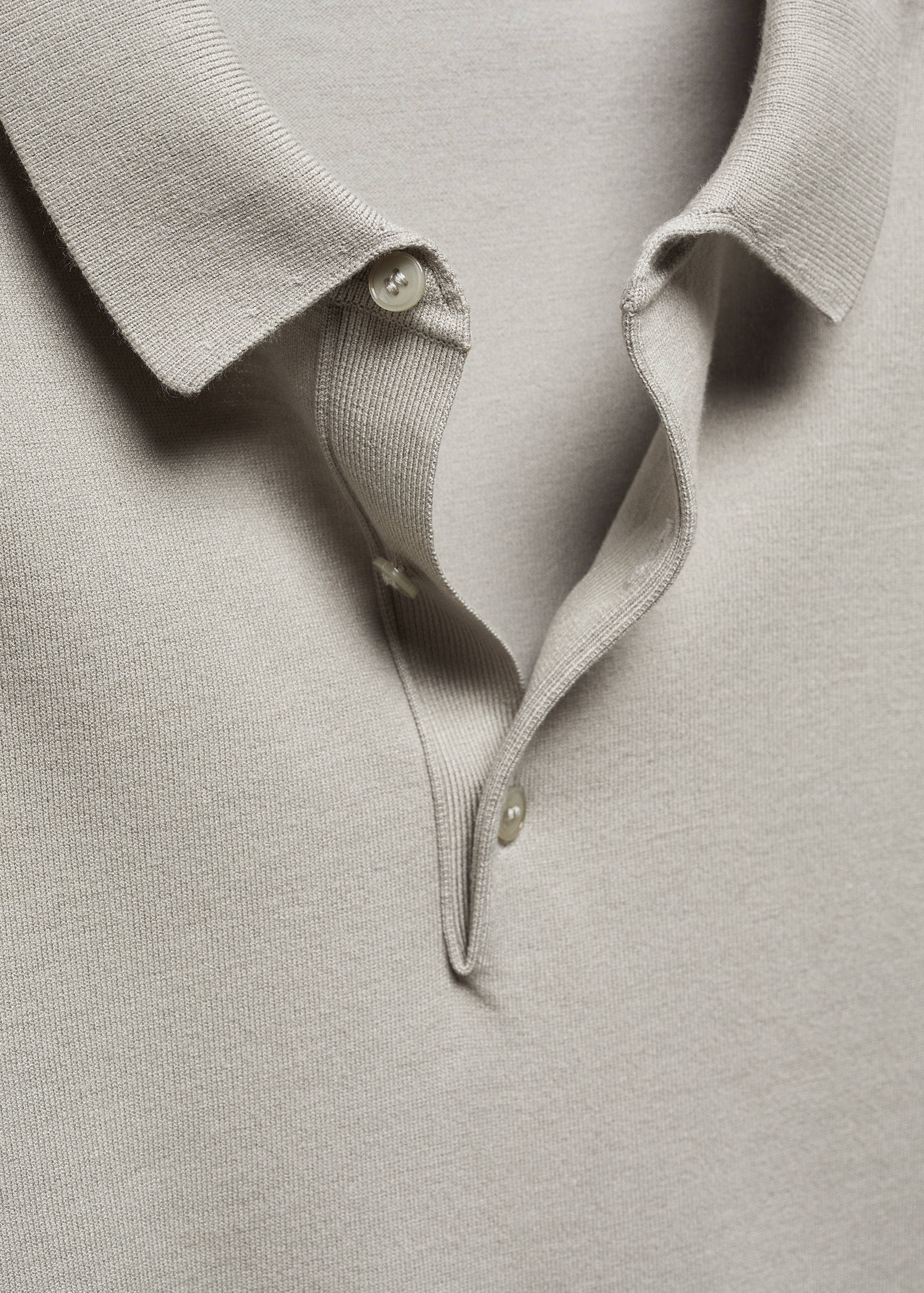 Fine-knit polo shirt - Details of the article 8