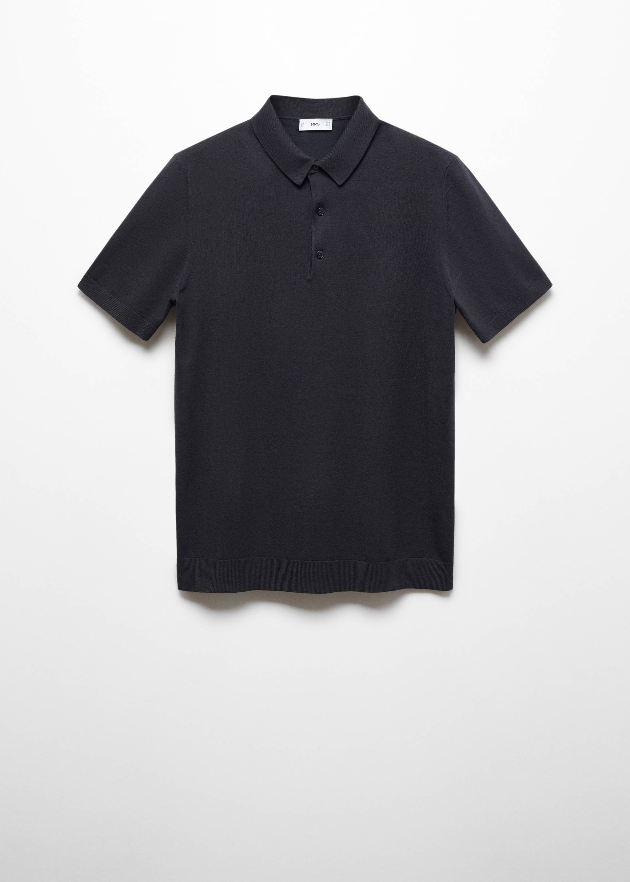 Fine-knit polo shirt - Article without model