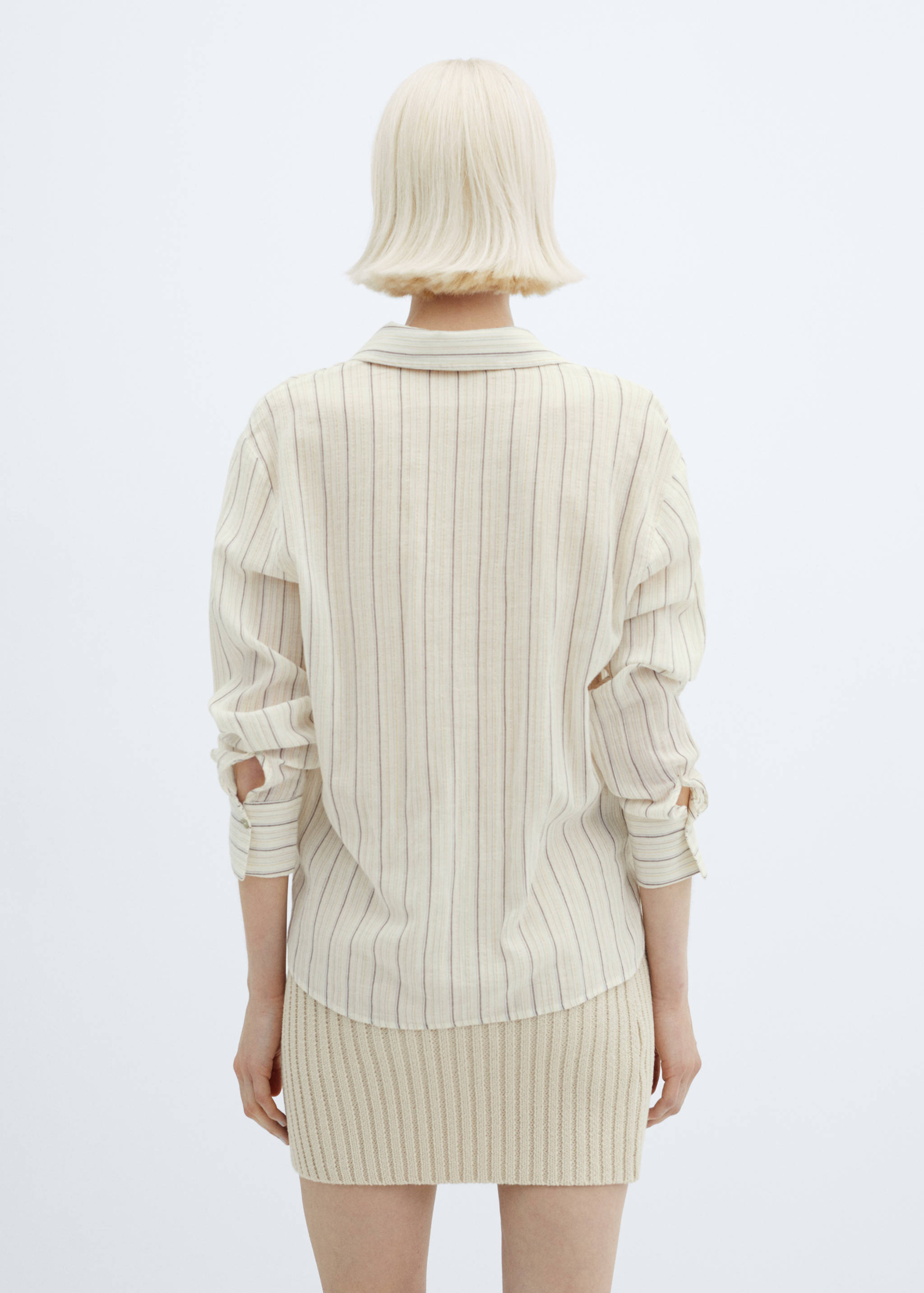 Pocket striped shirt - Reverse of the article