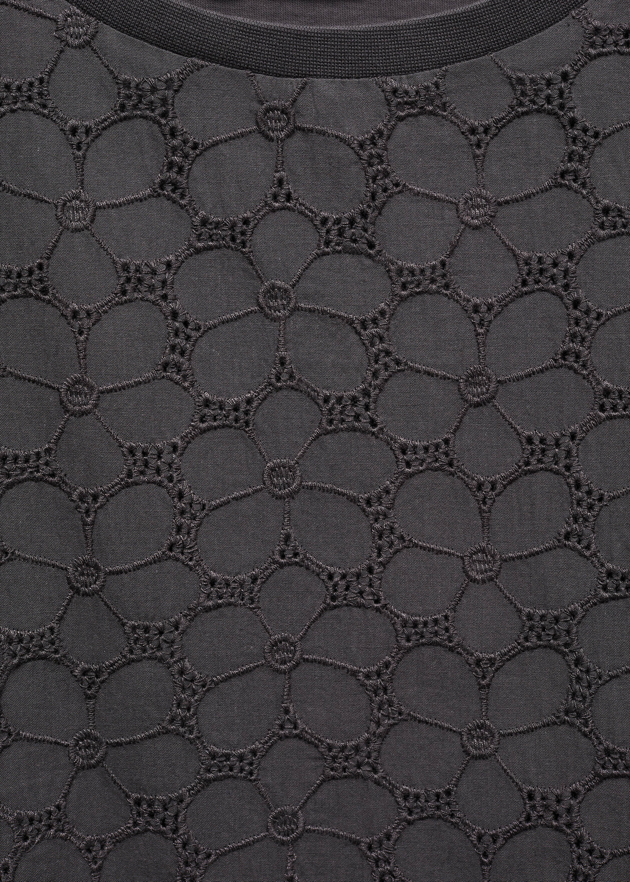 Opengewerkt T-shirt van katoen - Detail van het artikel 8