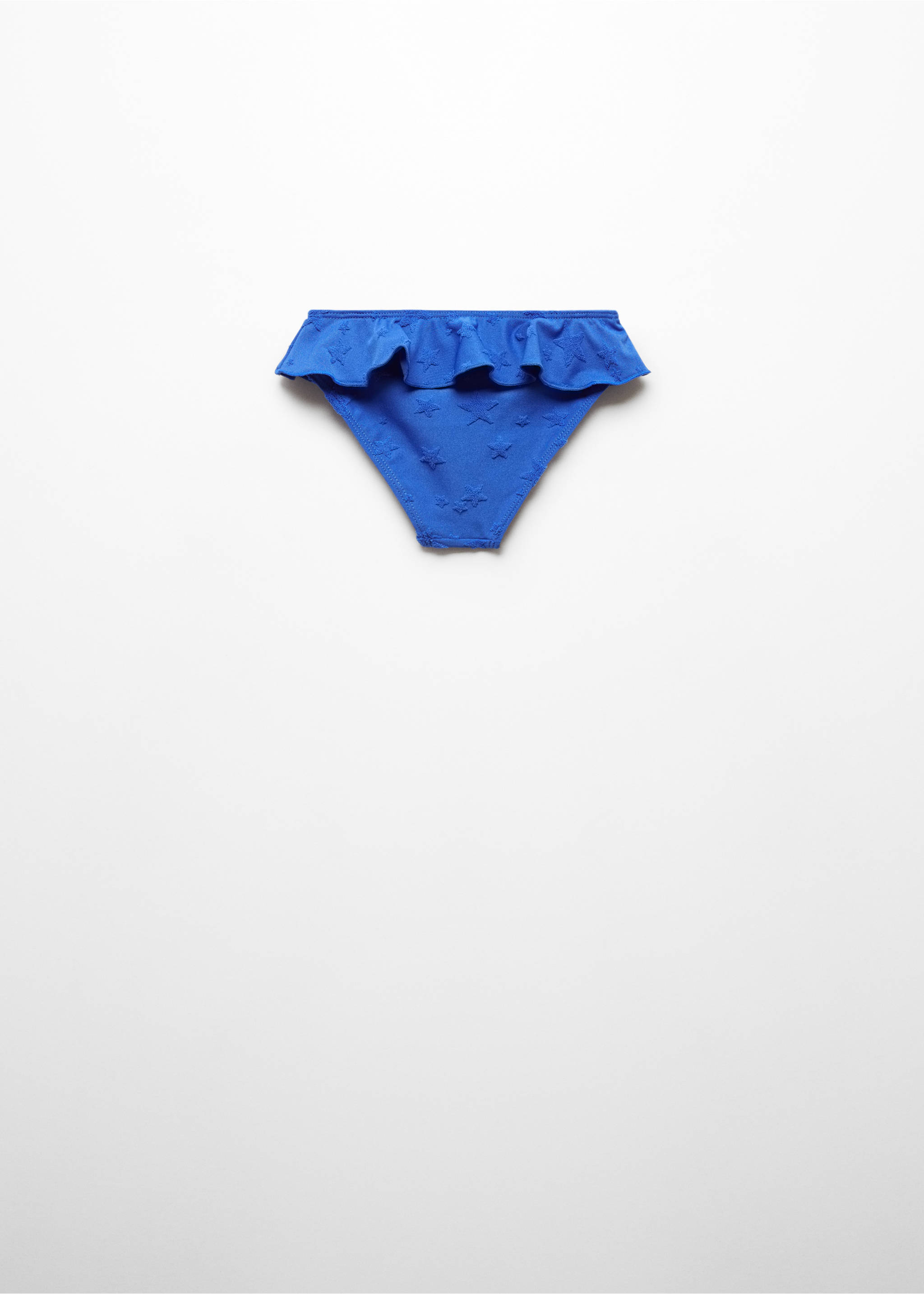 Gemusterte Bikini-Hose - Rückseite des Artikels, Elektrischblau. Ref: 67036334-00.