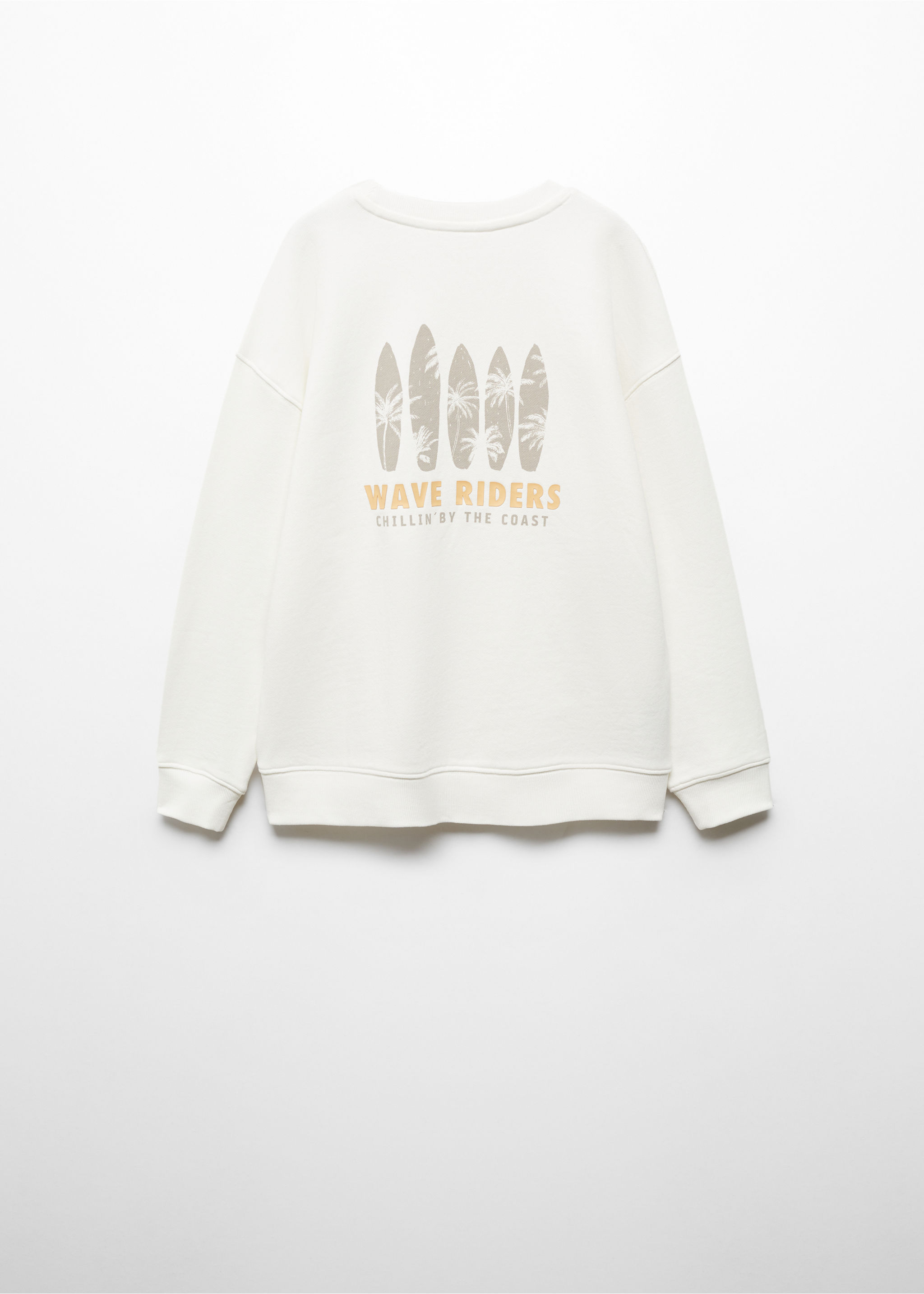 Printed cotton sweatshirt - Reverse of the article