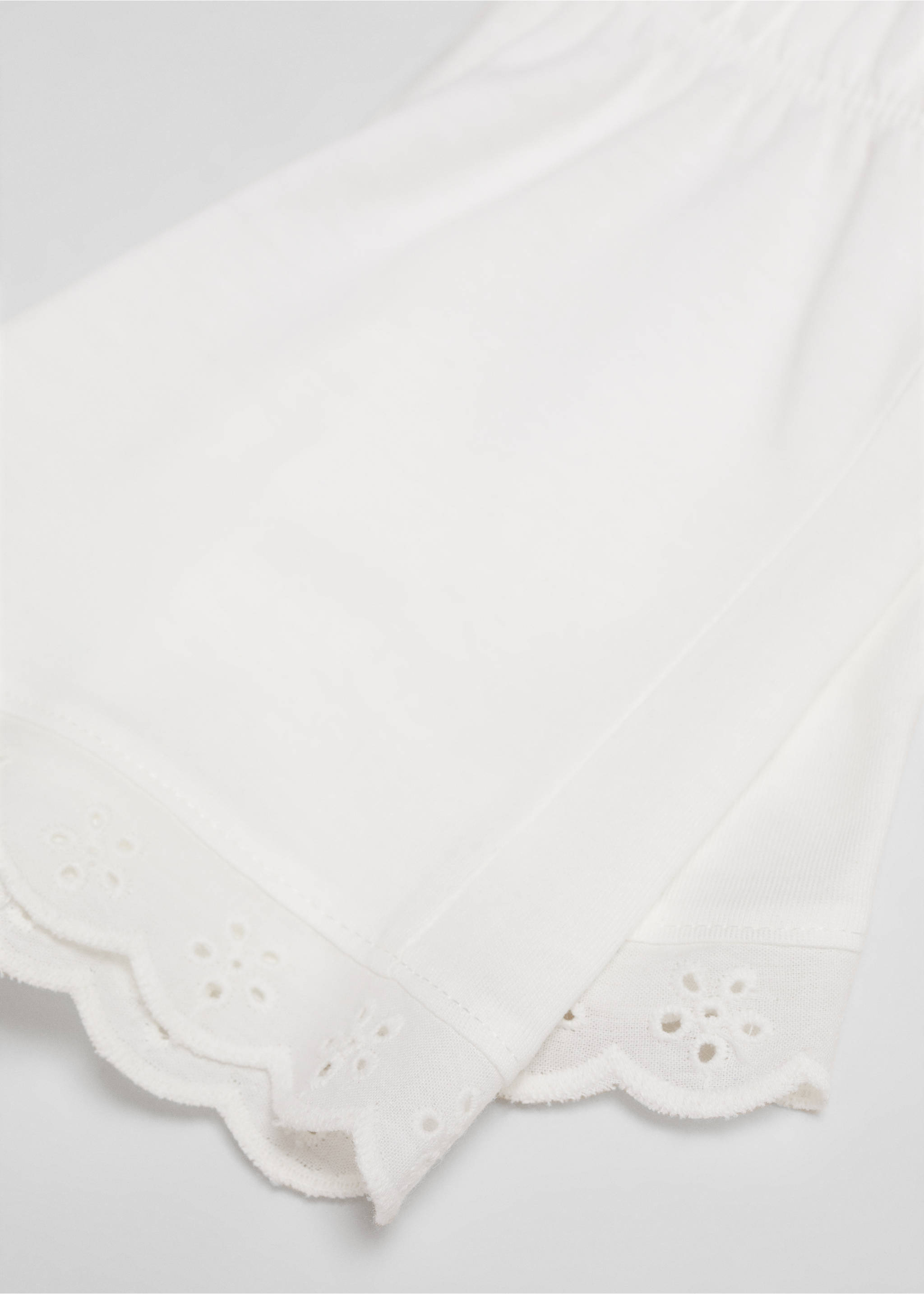 Ruffled cotton pyjamas - Details of the article 8, Off White. Ref: 67036337-00.