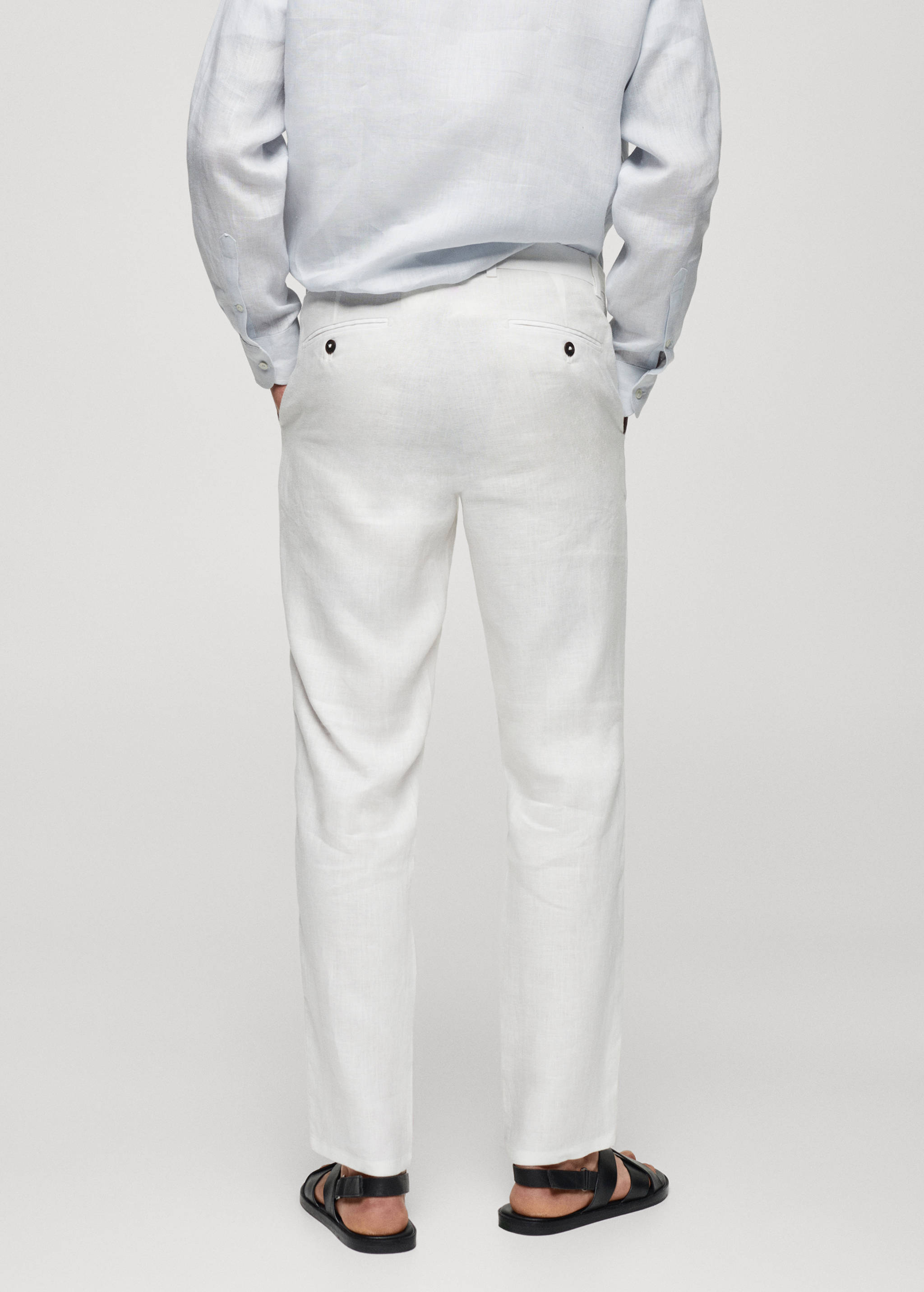 Pantalon 100 % lin slim fit - Verso de l’article