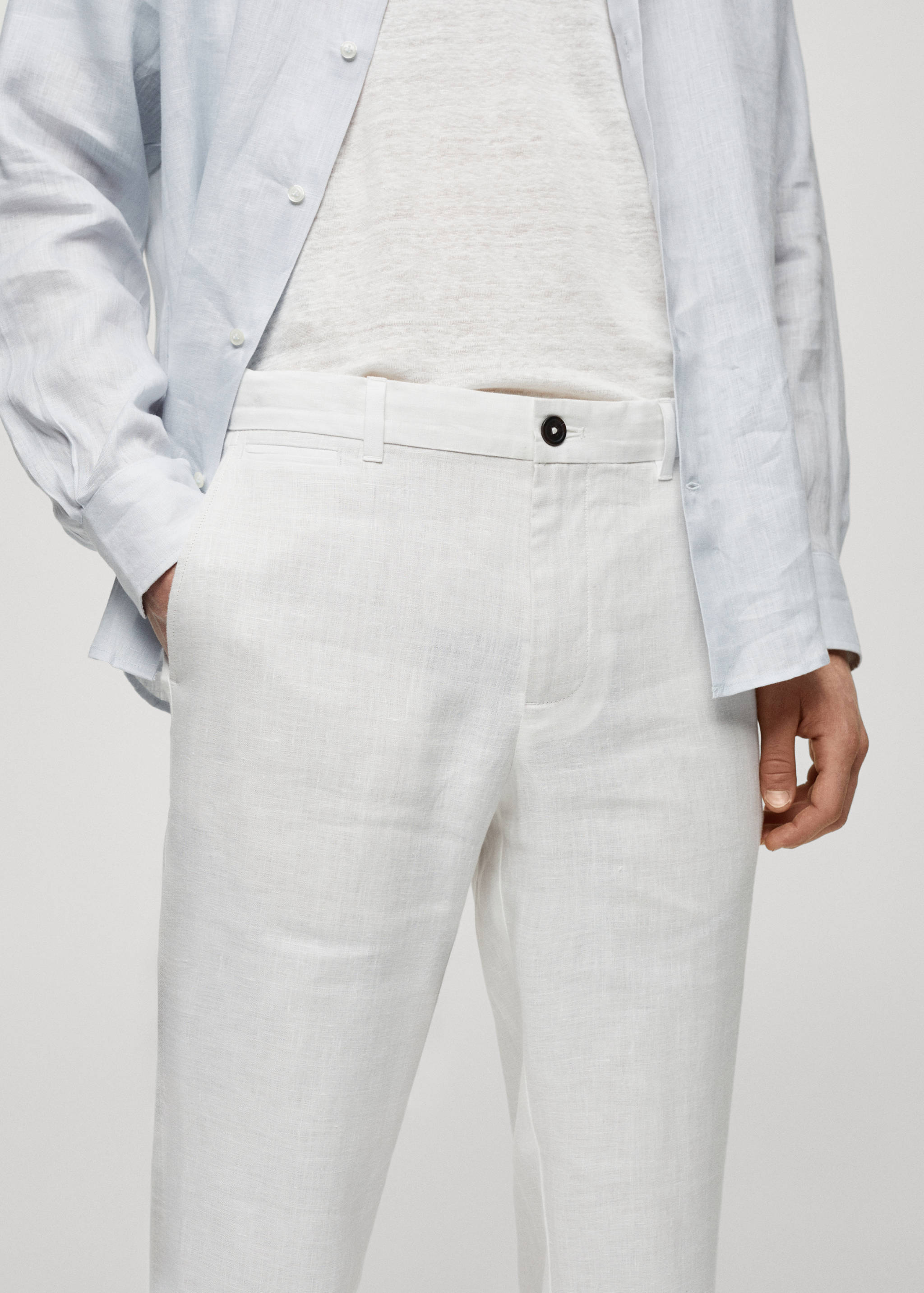 Pantalon 100 % lin slim fit - Détail de l'article 1