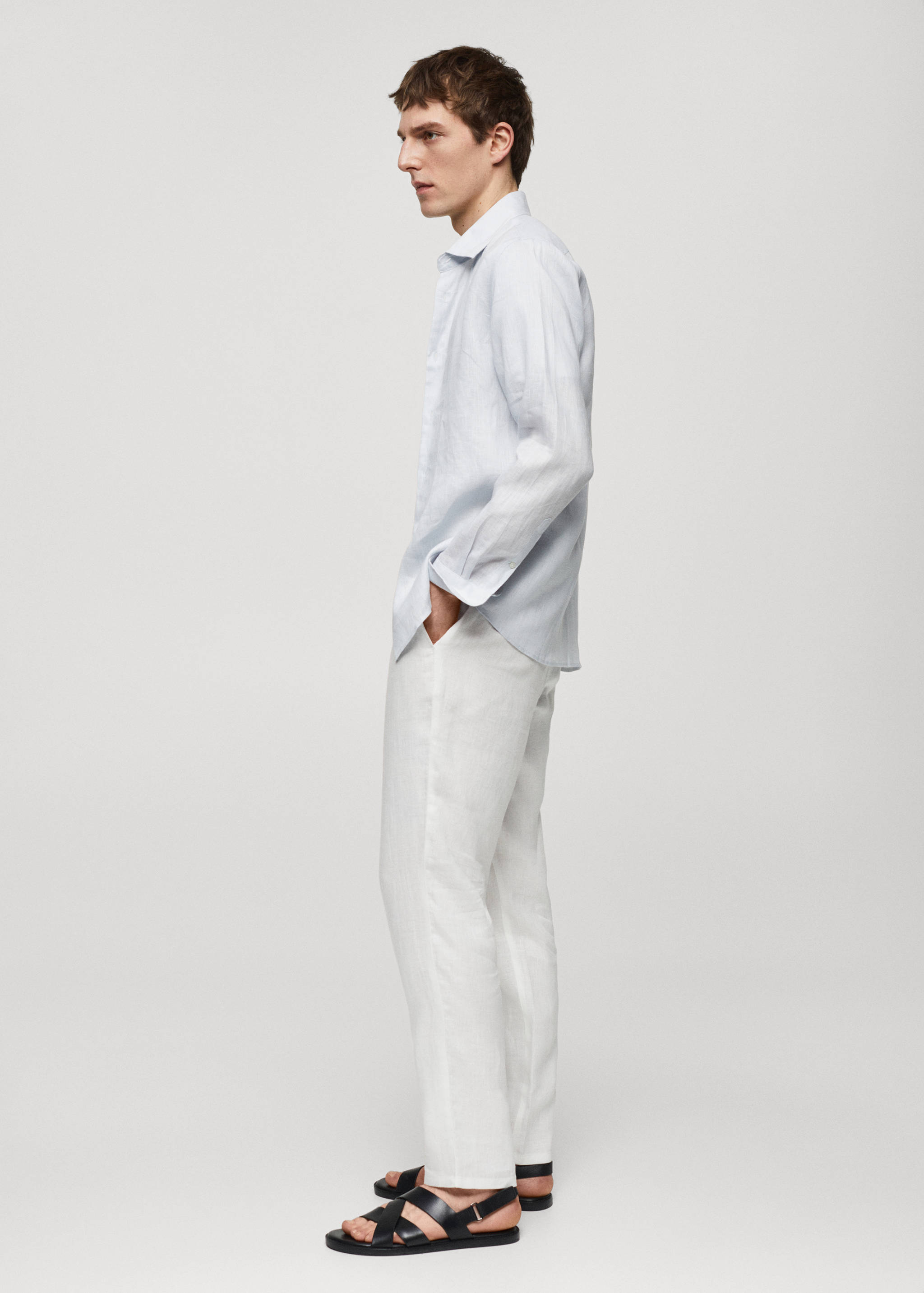 Pantalon 100 % lin slim fit - Détail de l'article 2