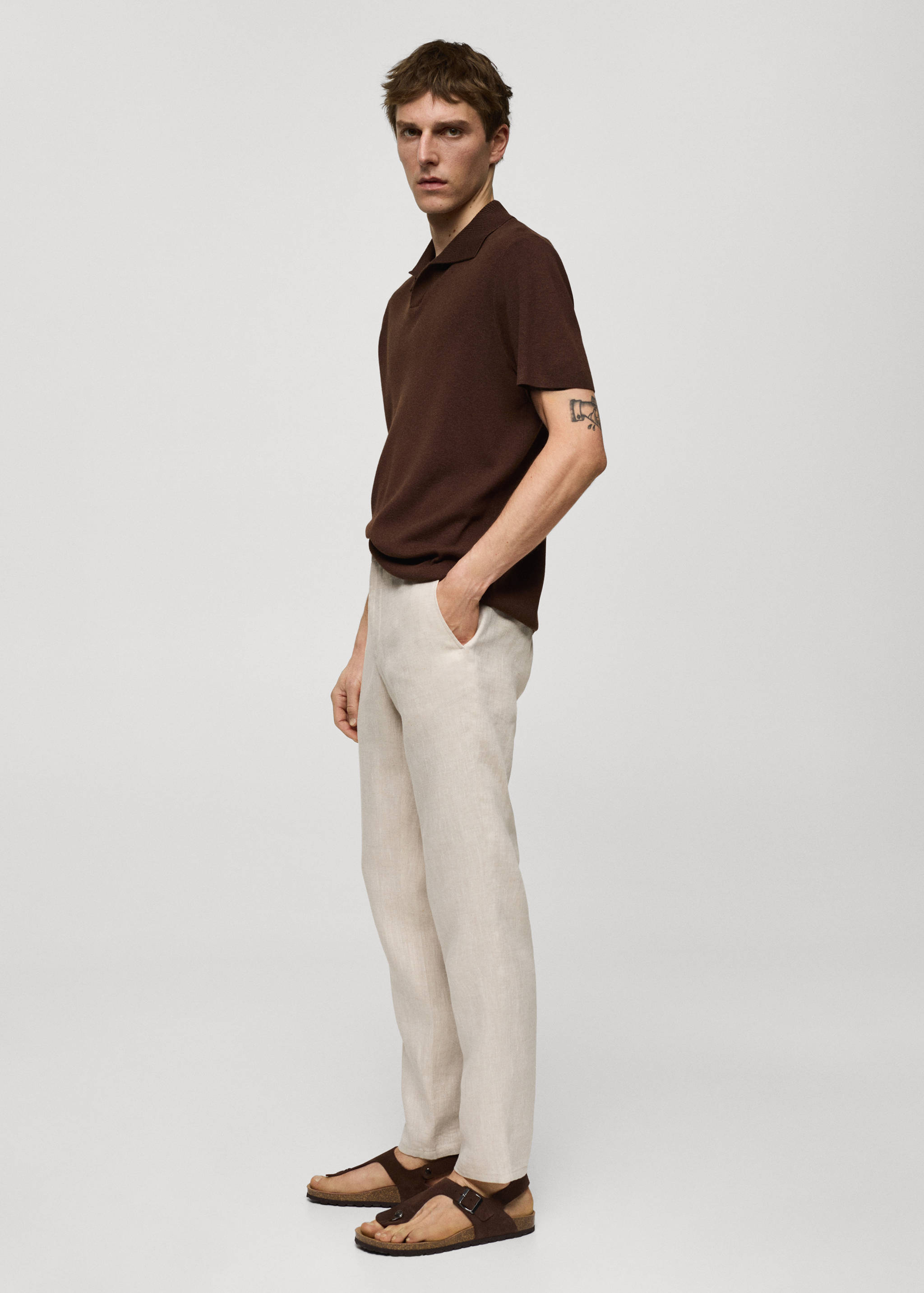 Pantalon 100 % lin slim fit - Détail de l'article 2