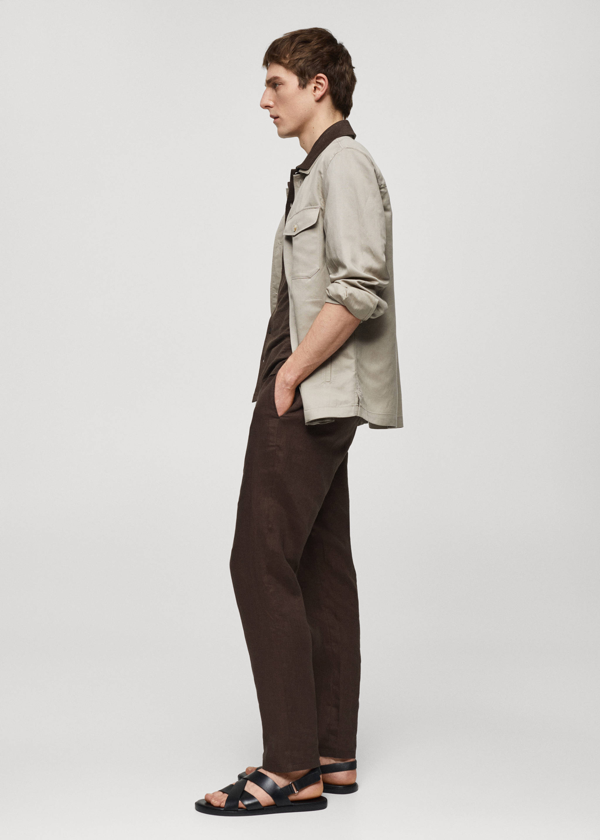 Pantalon 100 % lin slim fit - Détail de l'article 2