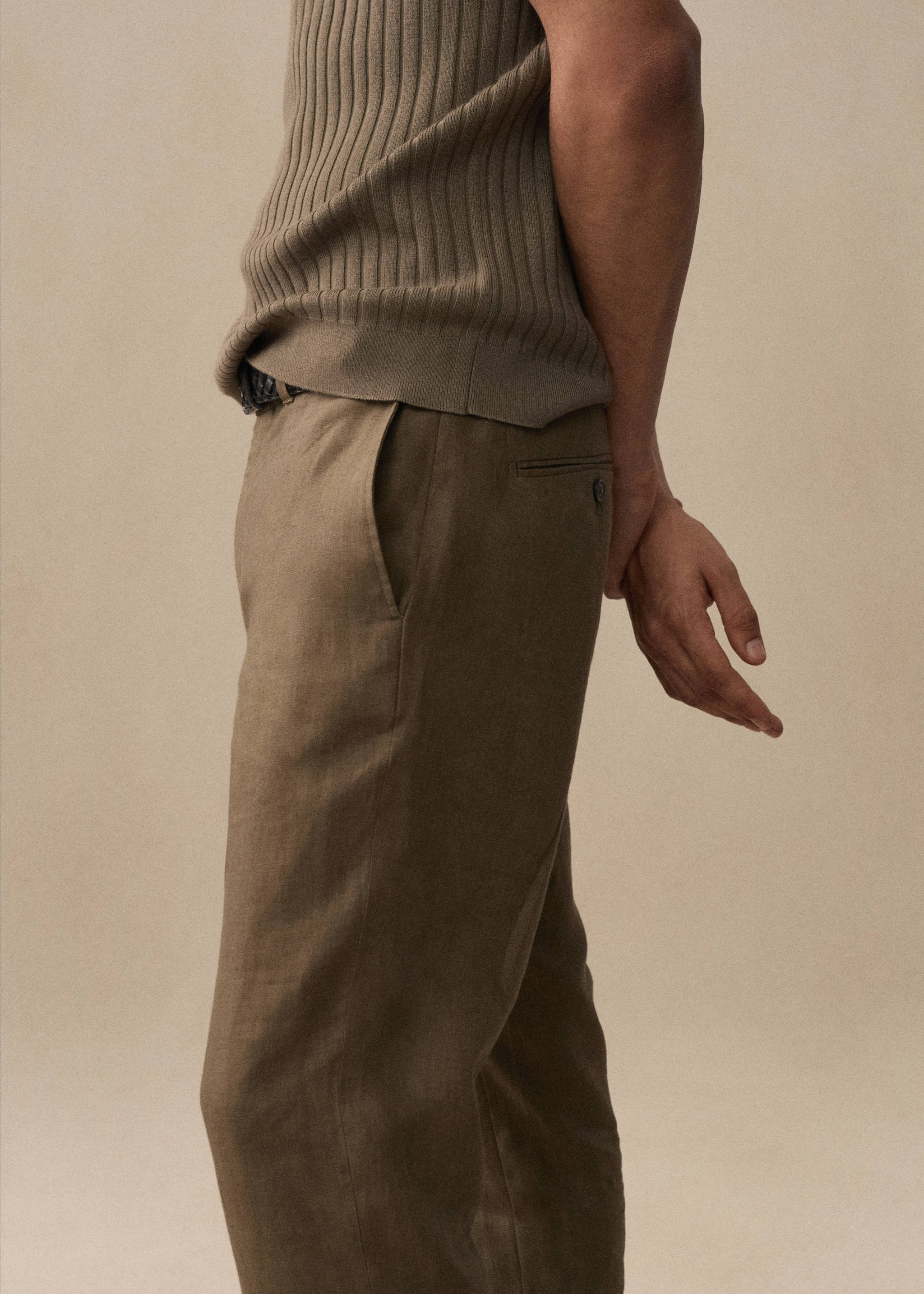 Pantalon 100 % lin slim fit - Détail de l'article 5