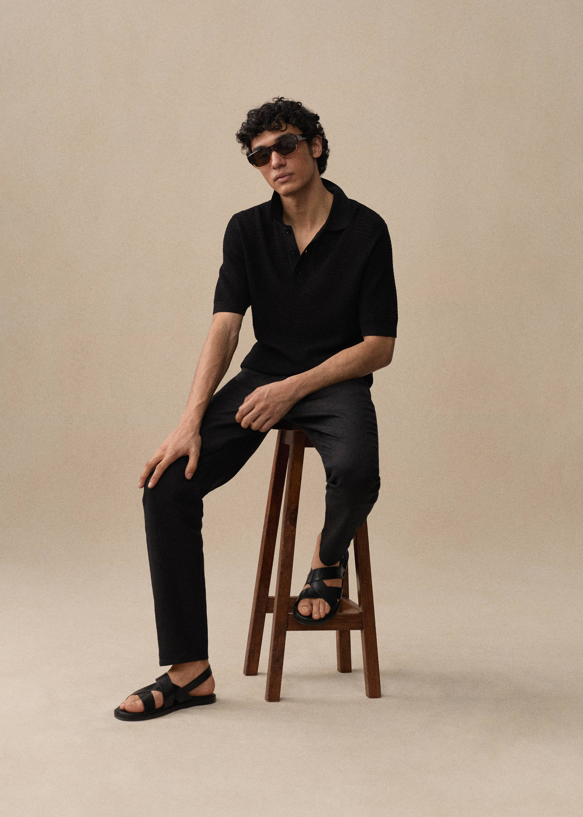 Slim fit broek 100% linnen - Detail van het artikel 5