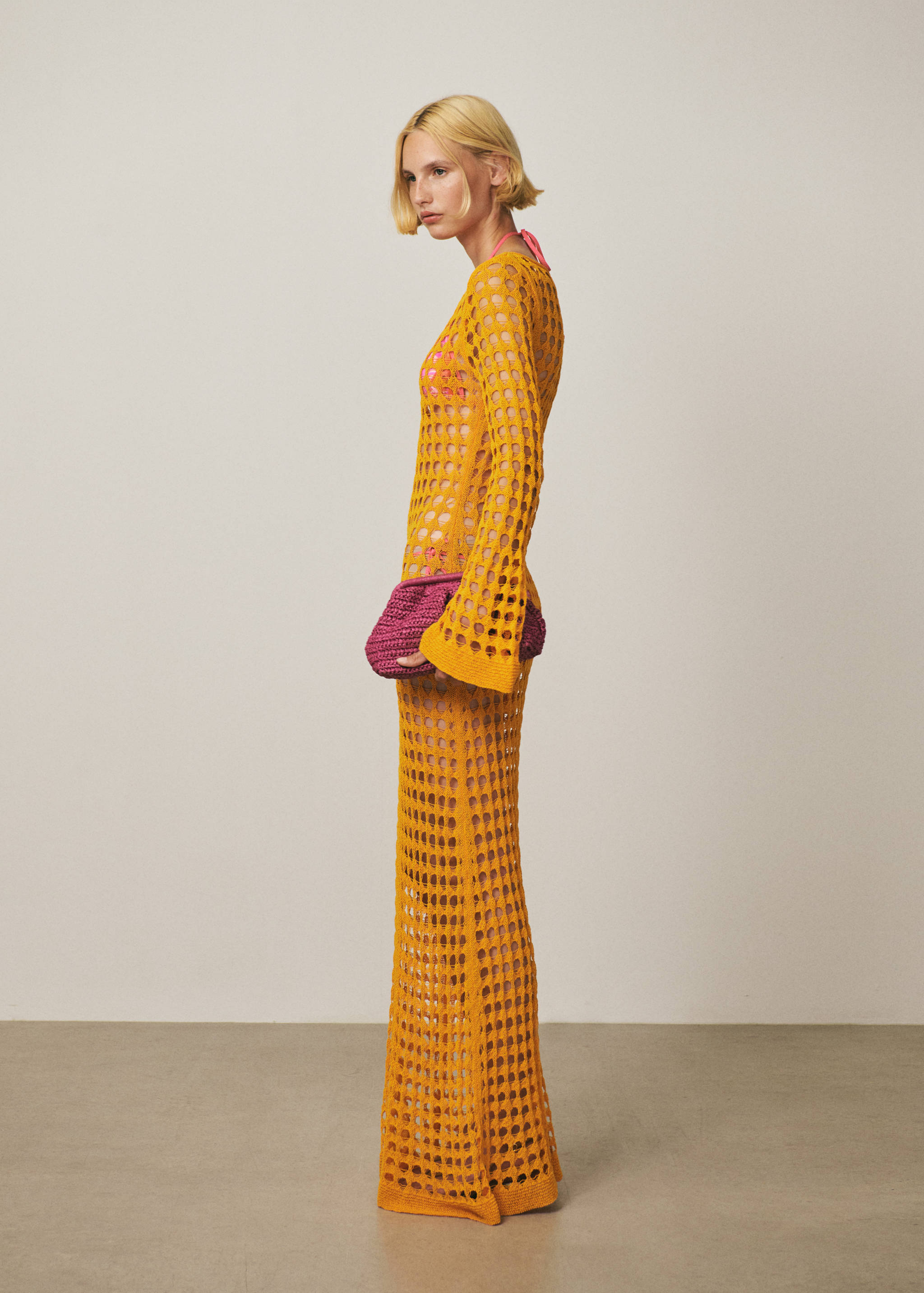 Bolso clutch ratán - Plano general