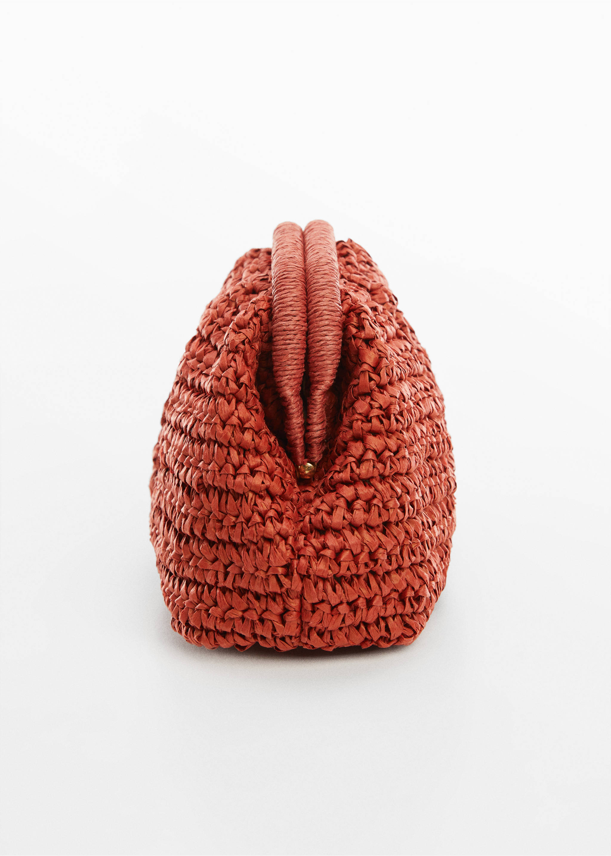 Sac porté main fibre naturelle - Détail de l'article 1, Orange brûlé. Ref: 67036733-00.