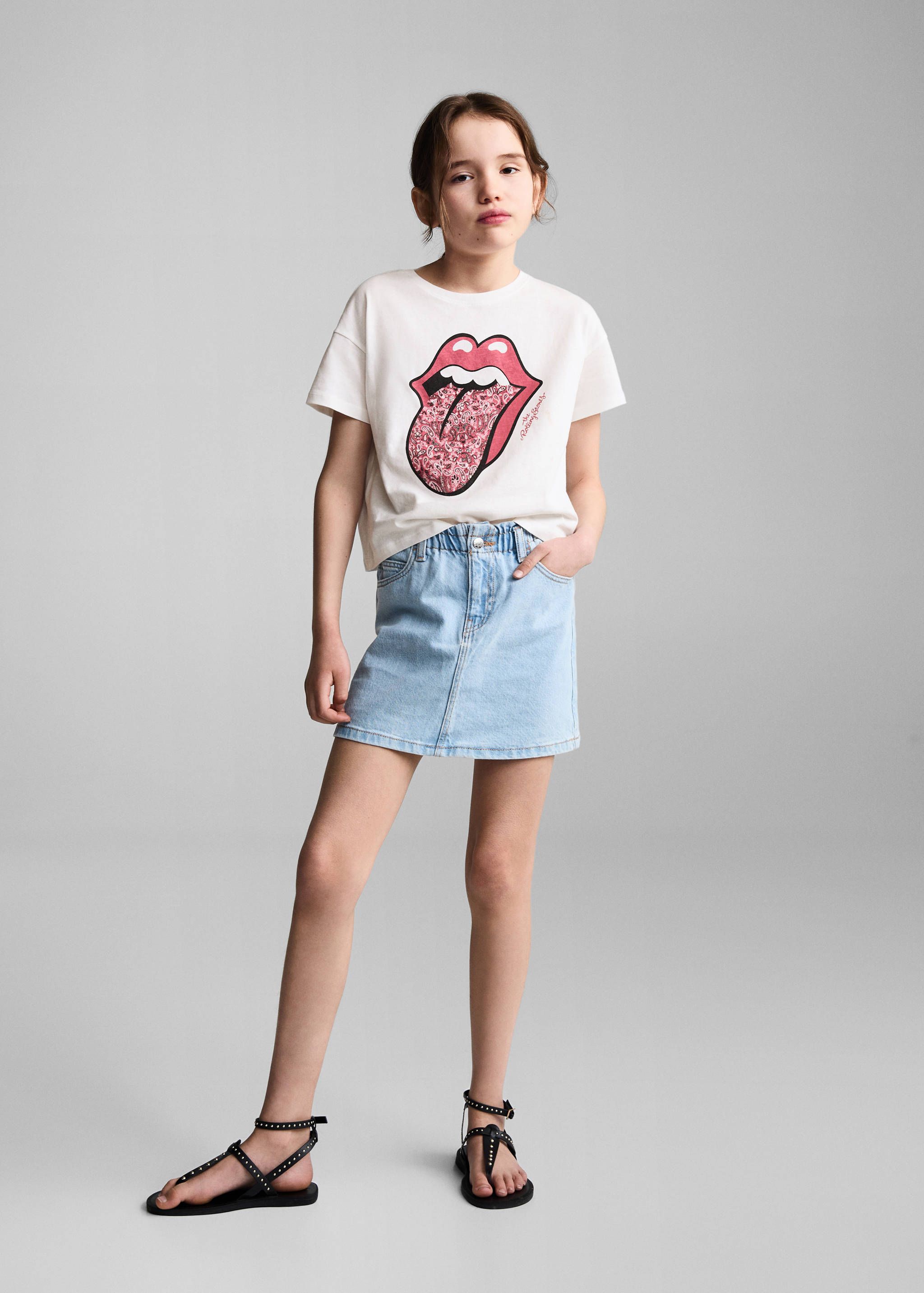 The Rolling Stones T-shirt - Overzichtstekening