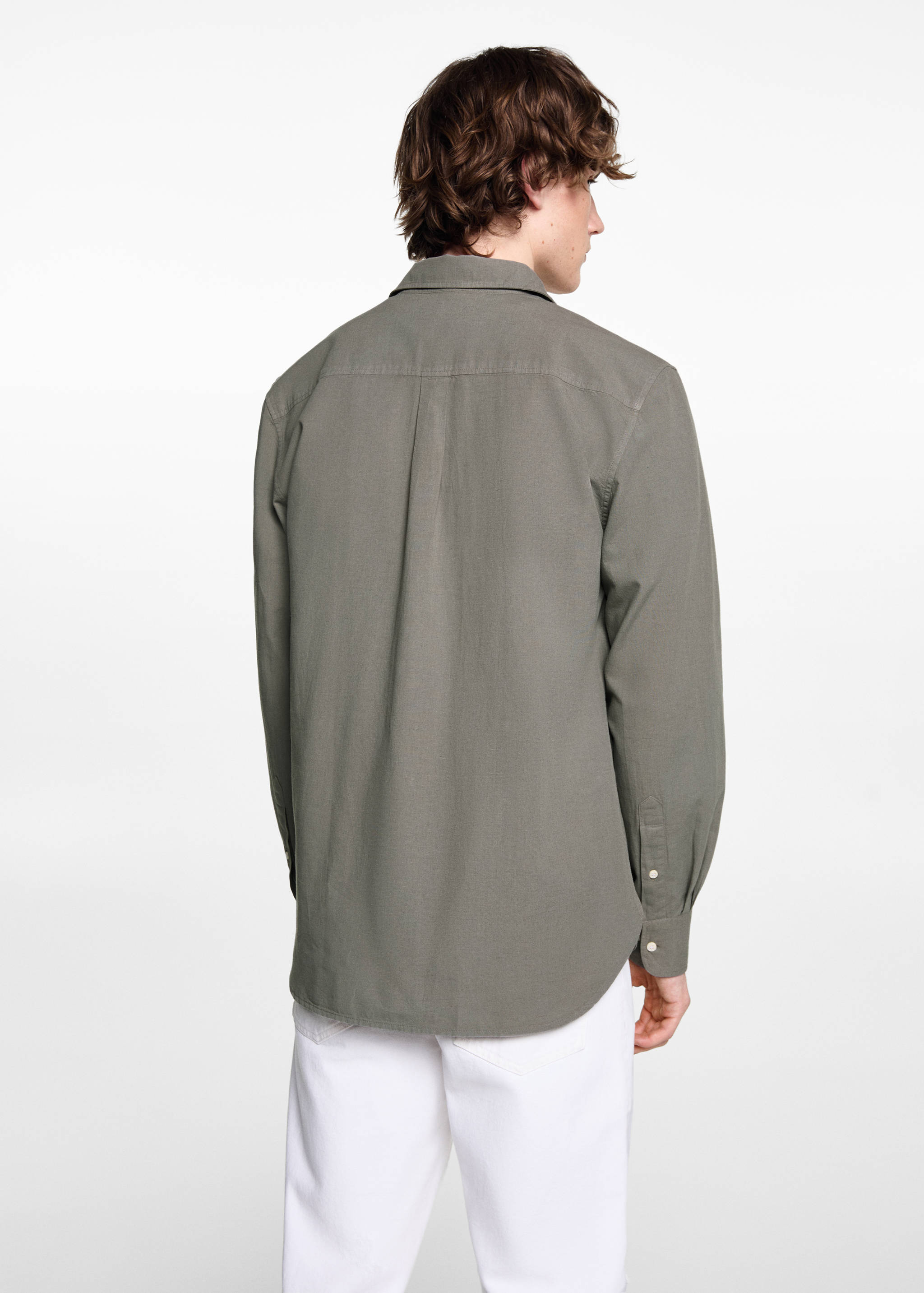 Camisa regular fit algodón - Reverso del artículo