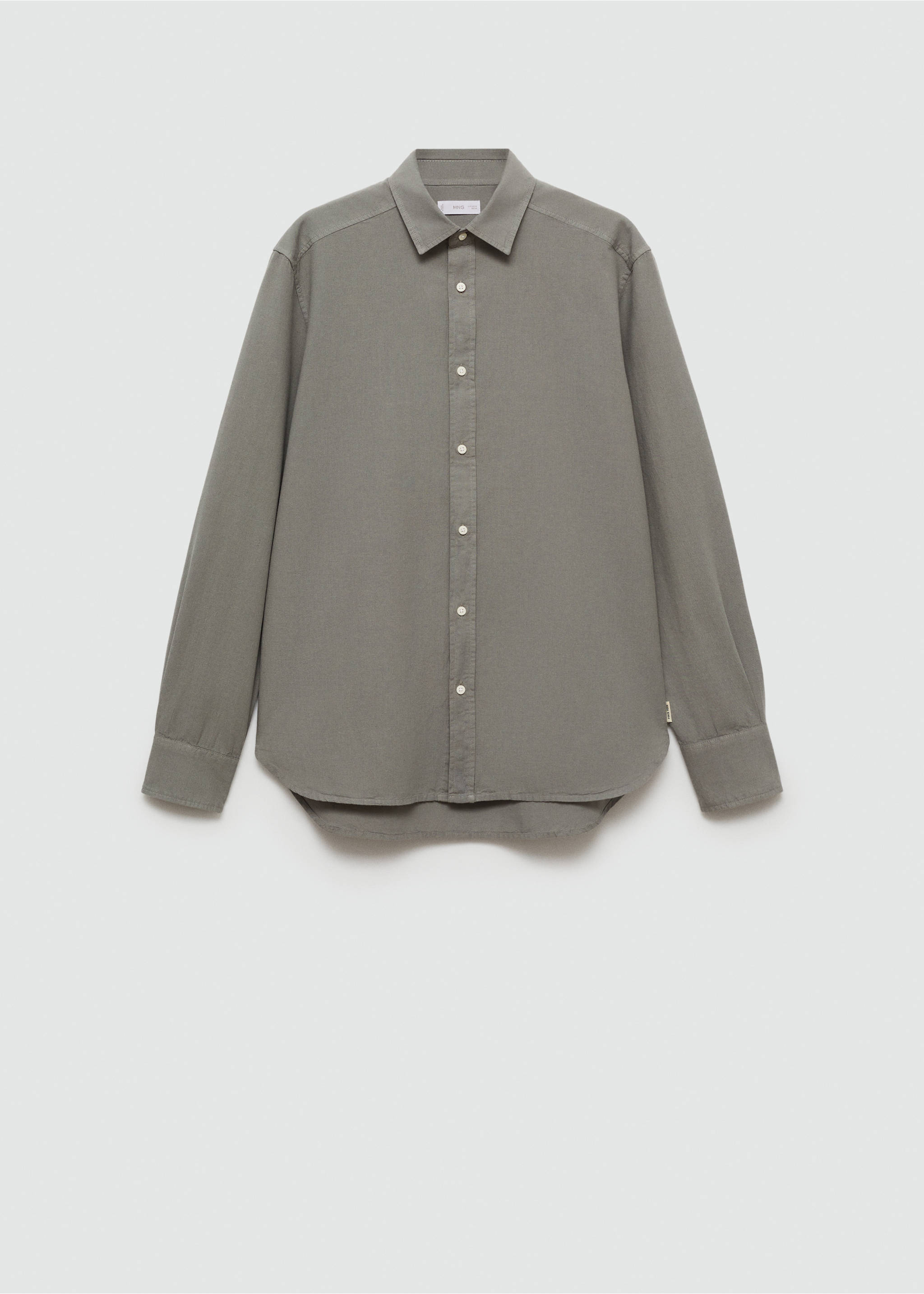 Camisa regular fit algodón - Artículo sin modelo, Khaki. Ref: 67036746-00.