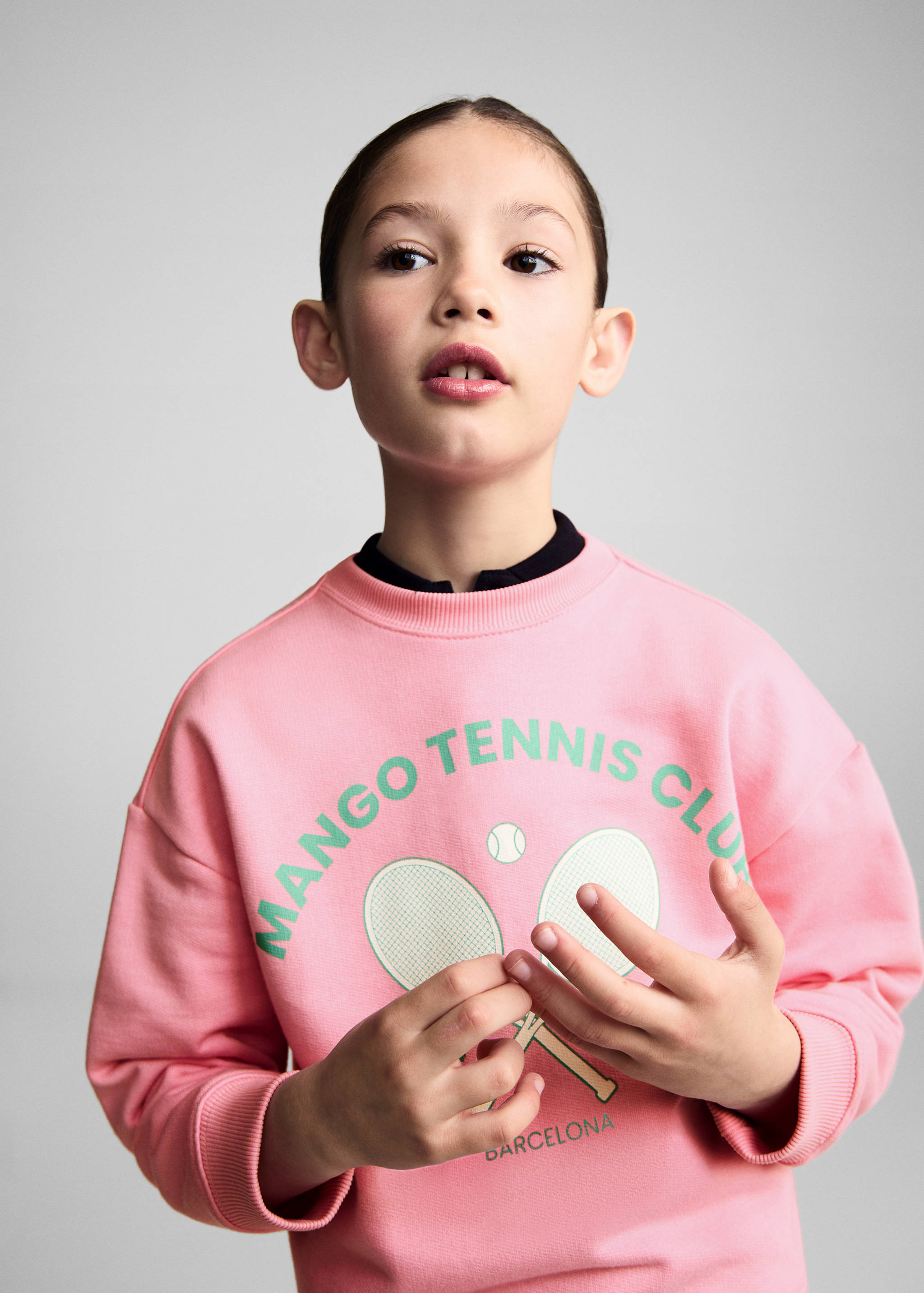 Printed message sweatshirt - Details of the article 1