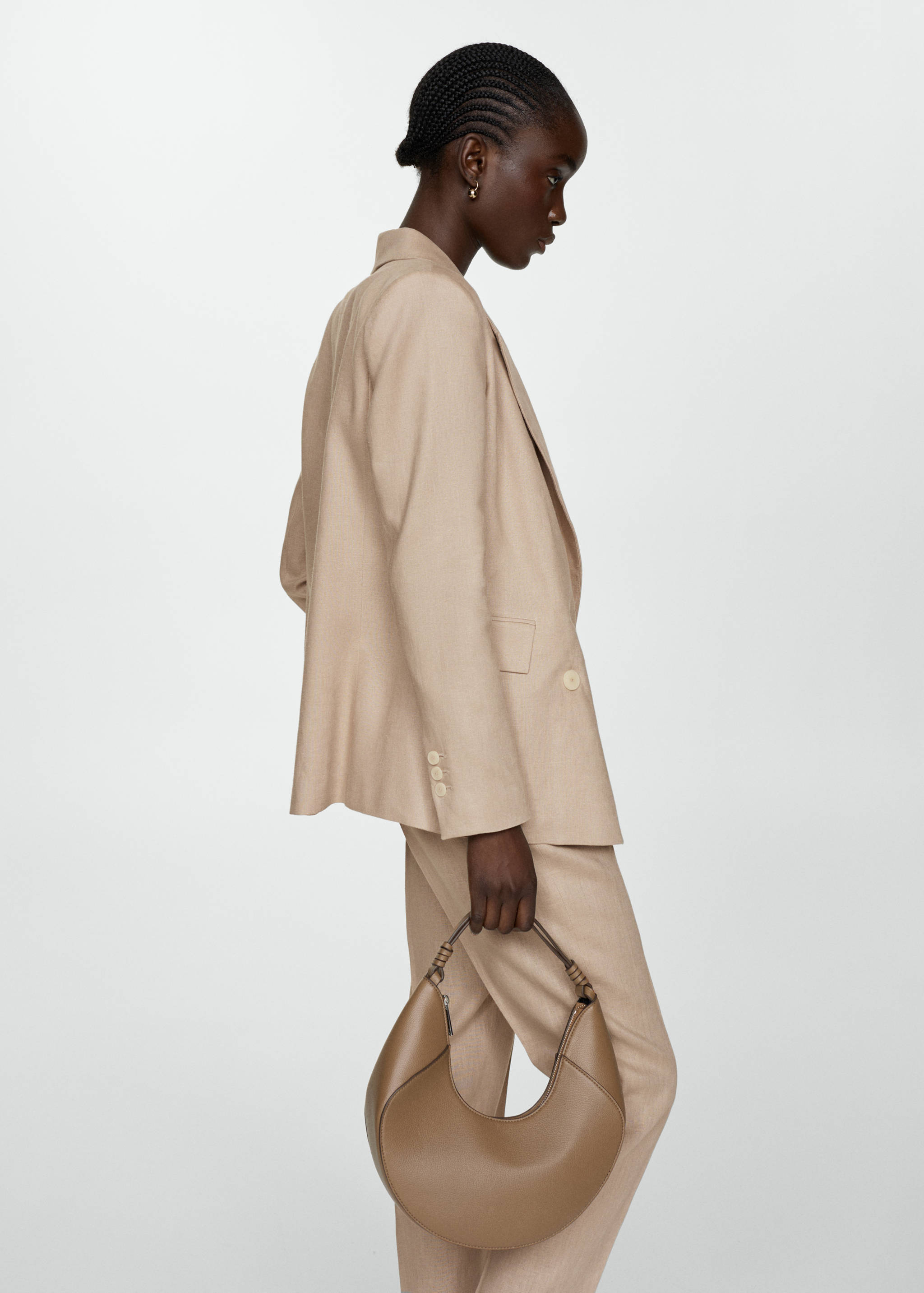 Sacou de costum din in 100% - Detaliu al articolului 2