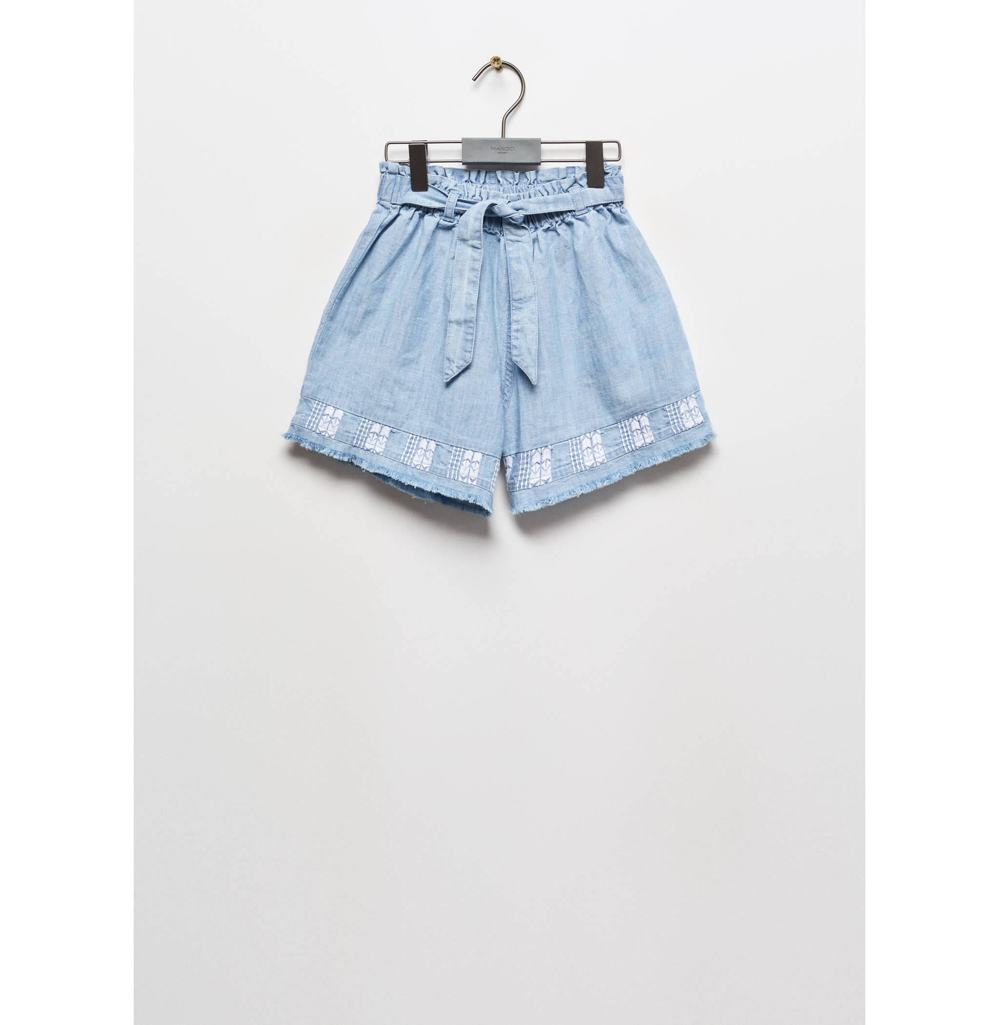 Fringed embroidery shorts - Article without model