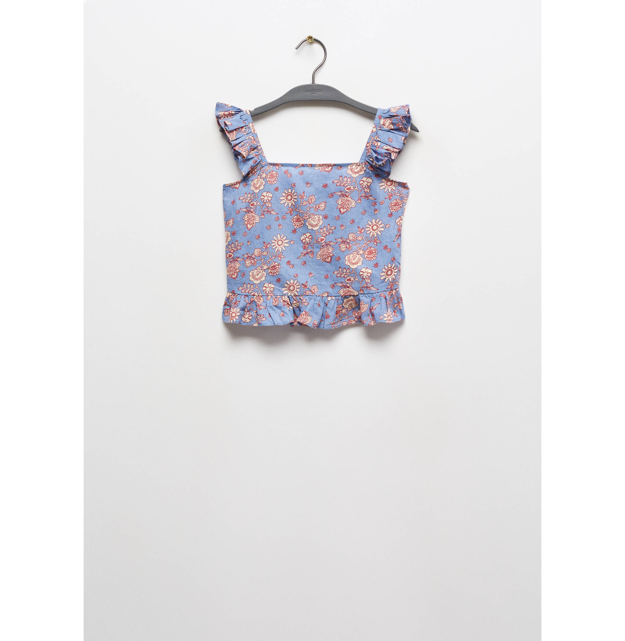 Ruffled floral top - Article without model