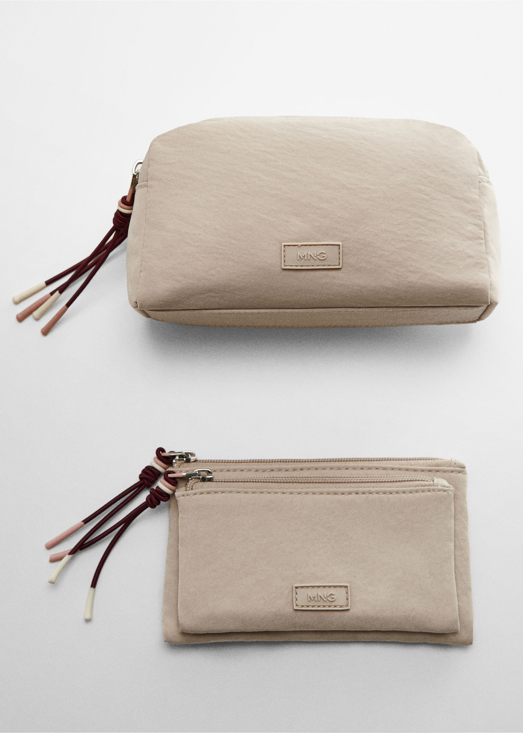 Double-zip toiletry bag with logo - Details of the article 1