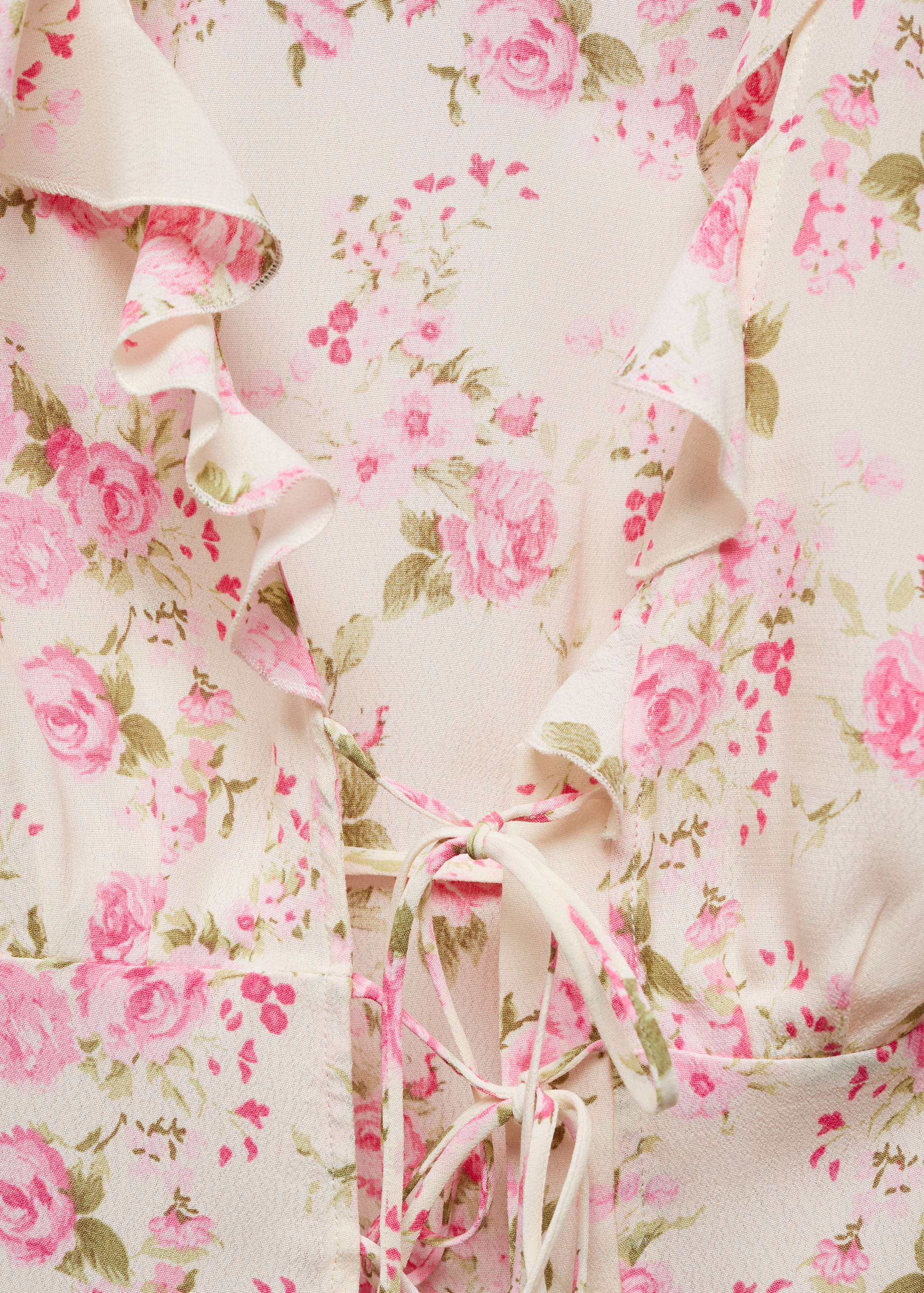 Floral blouse with bow closure - Details of the article 8