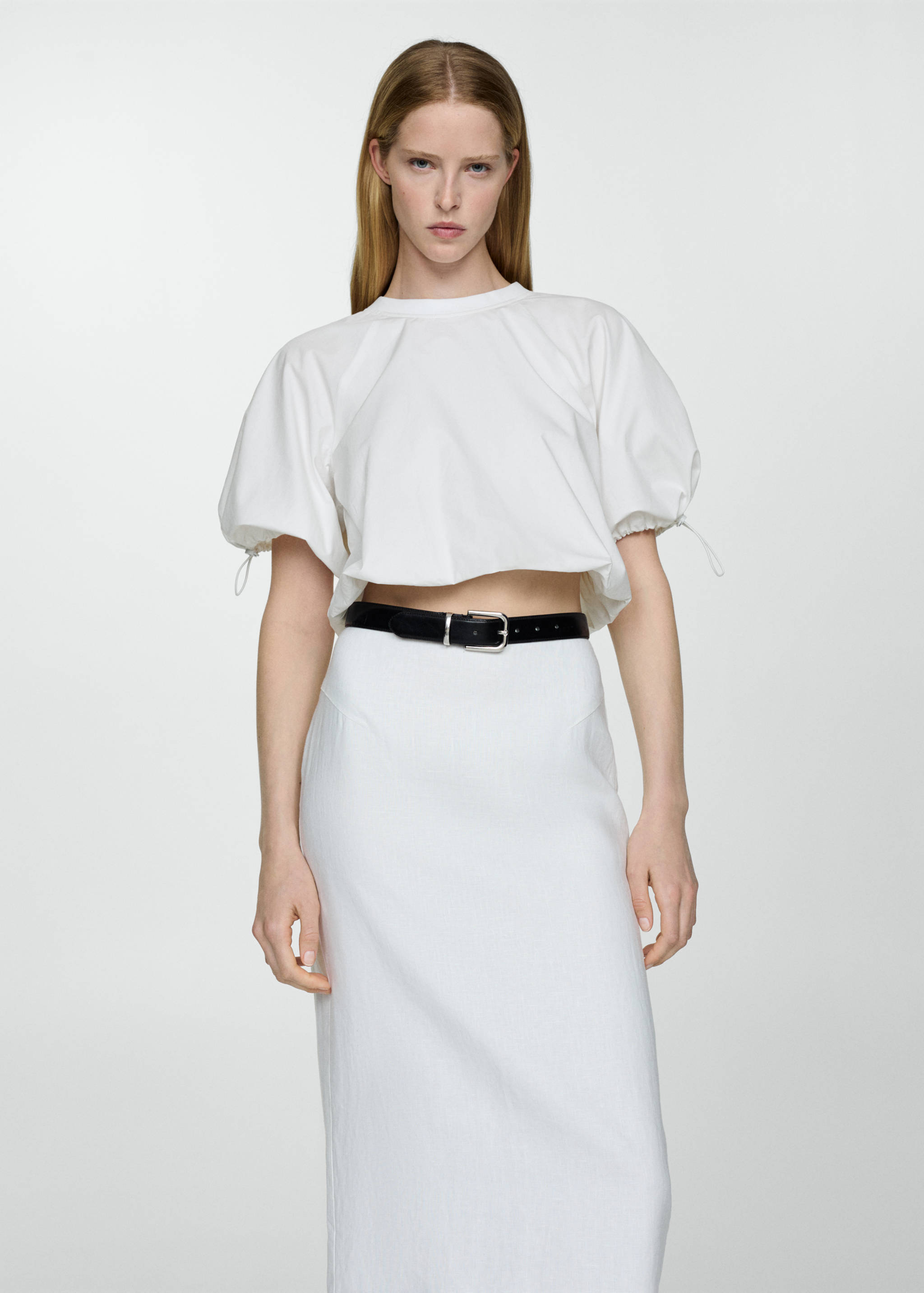 Blouse manches bouffantes - Plan moyen