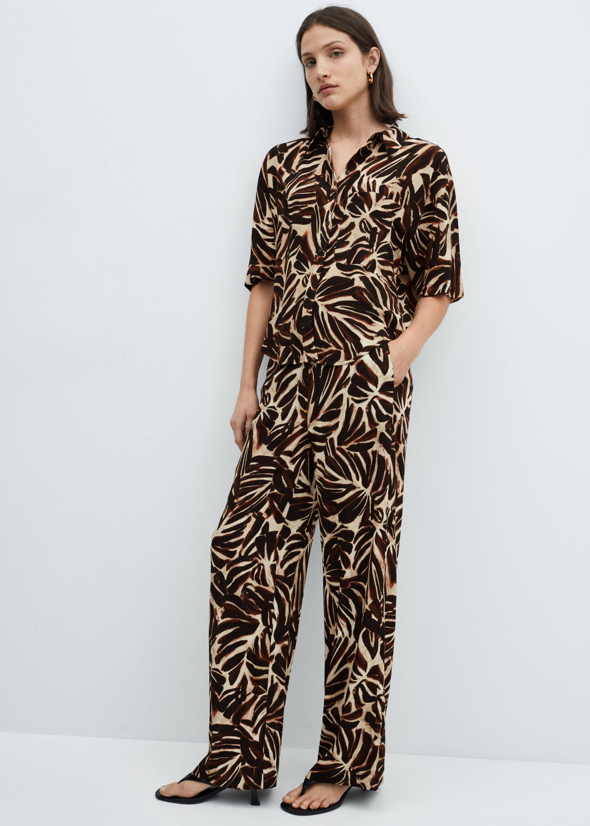 Pantalón fluido estampado - Detalle del artículo 2