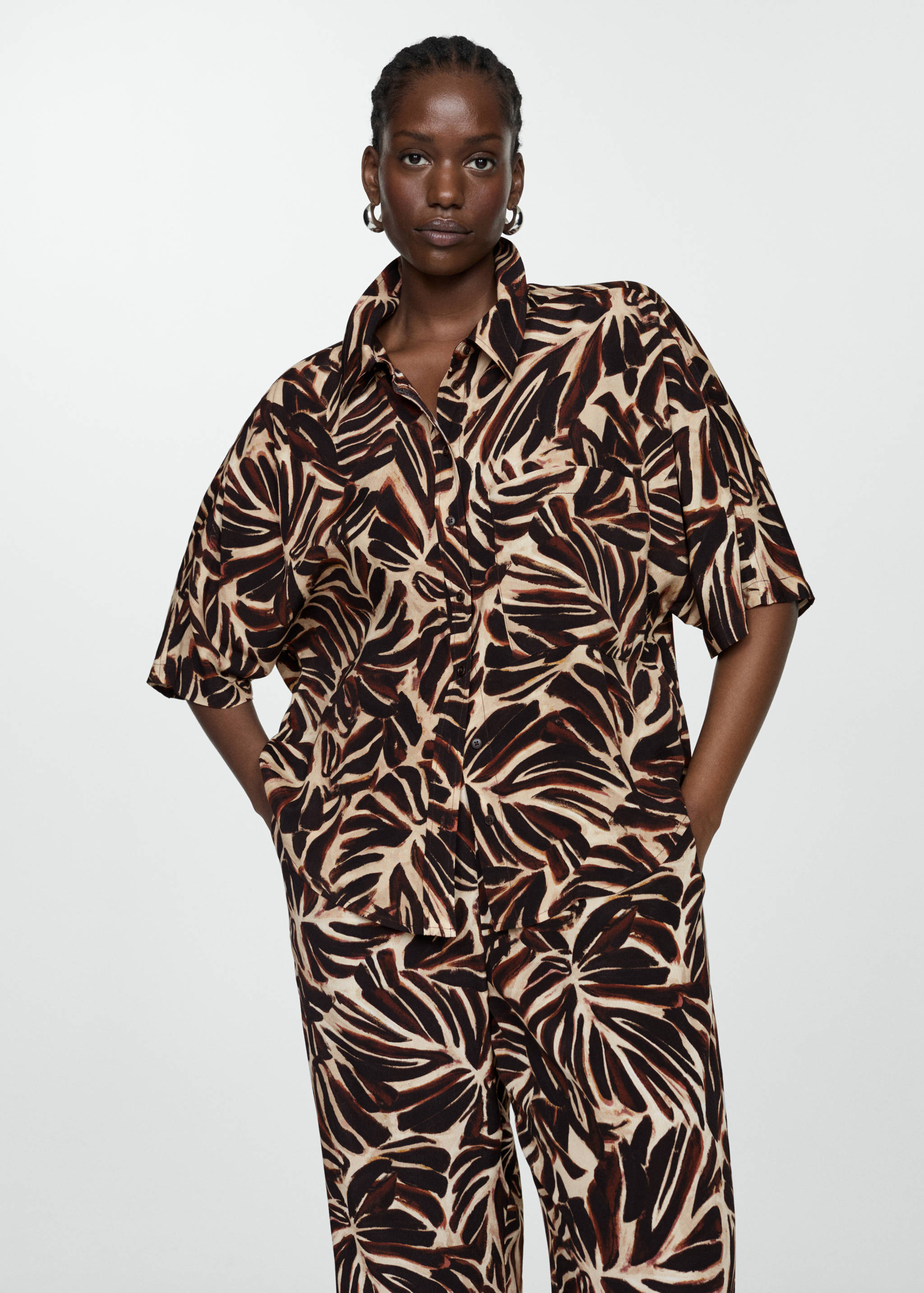 Pantalón fluido estampado - Detalle del artículo 5