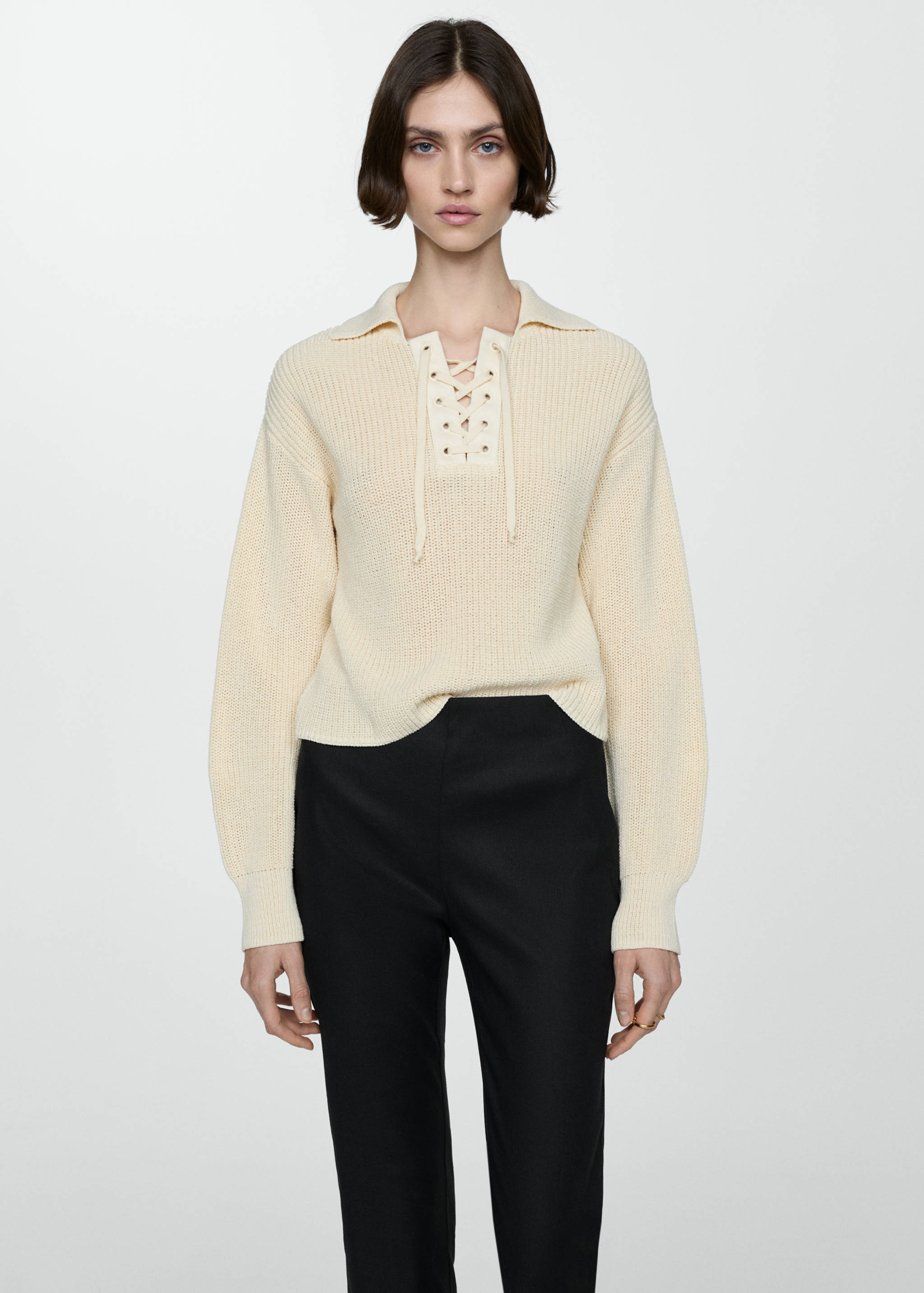 Spodnie flare z lnu - Szczegóły artykułu 1