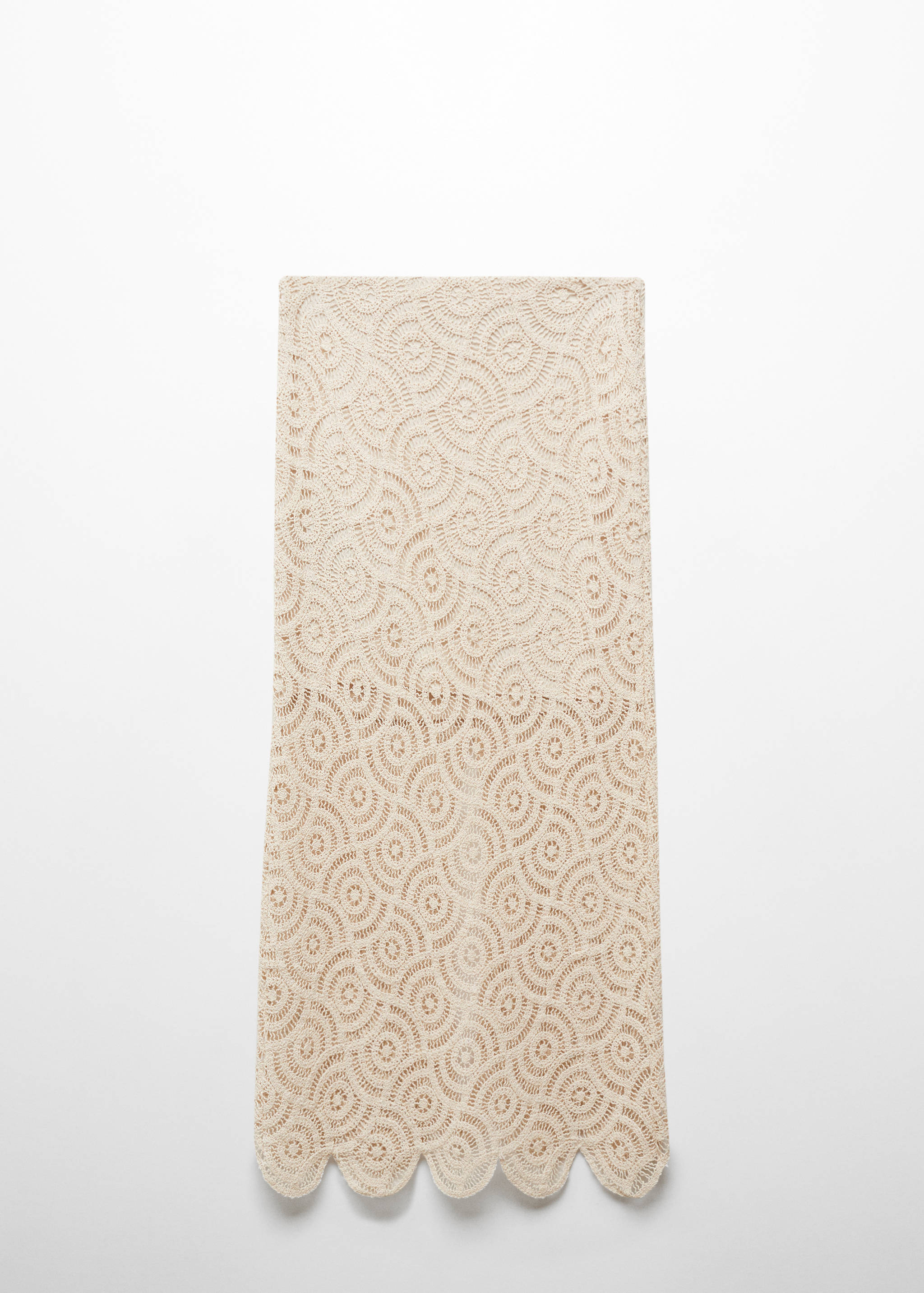 Szydełkowa spódnica midi - Artykuł bez modela/modelki