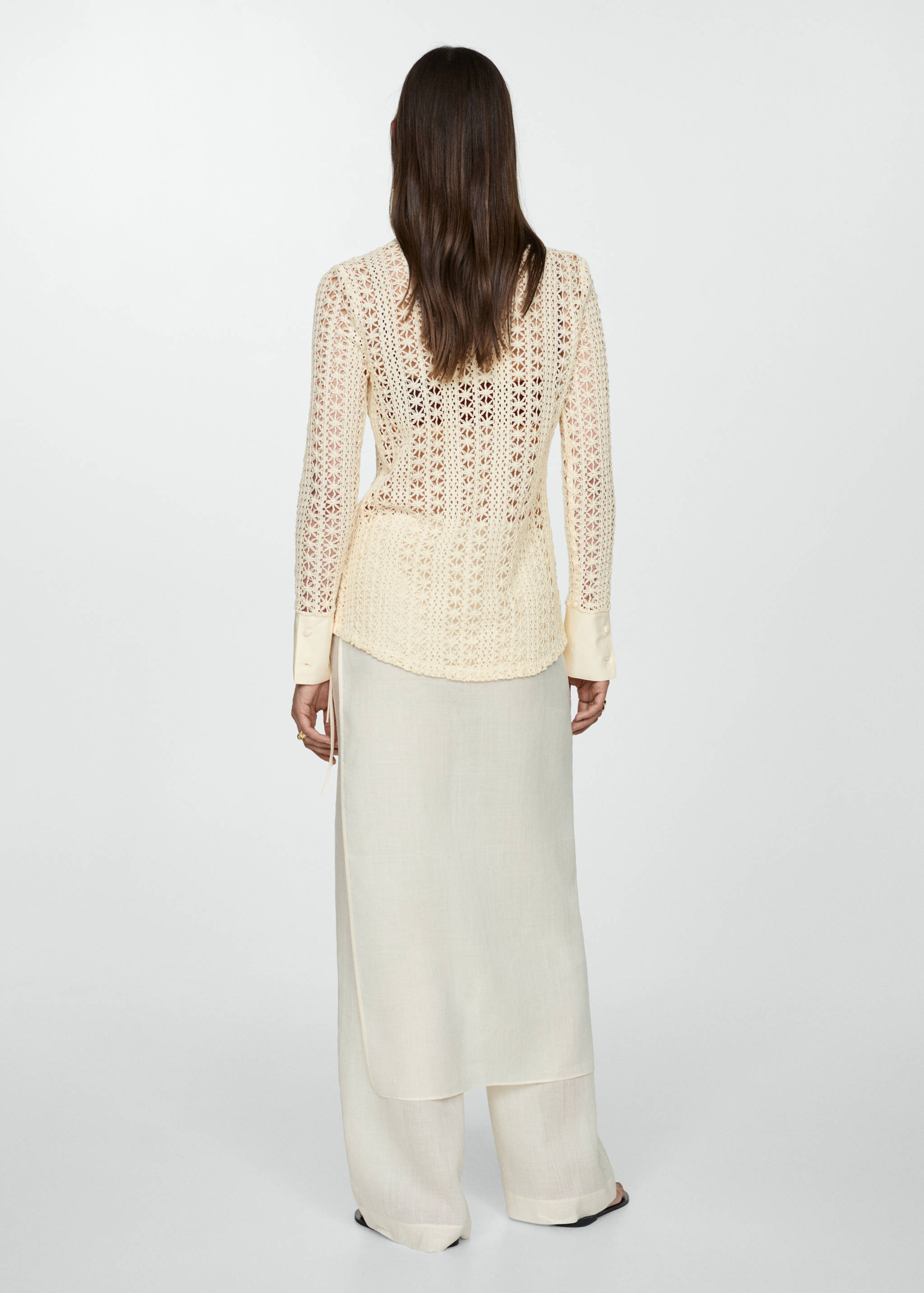 Camisa de croché - Verso do artigo