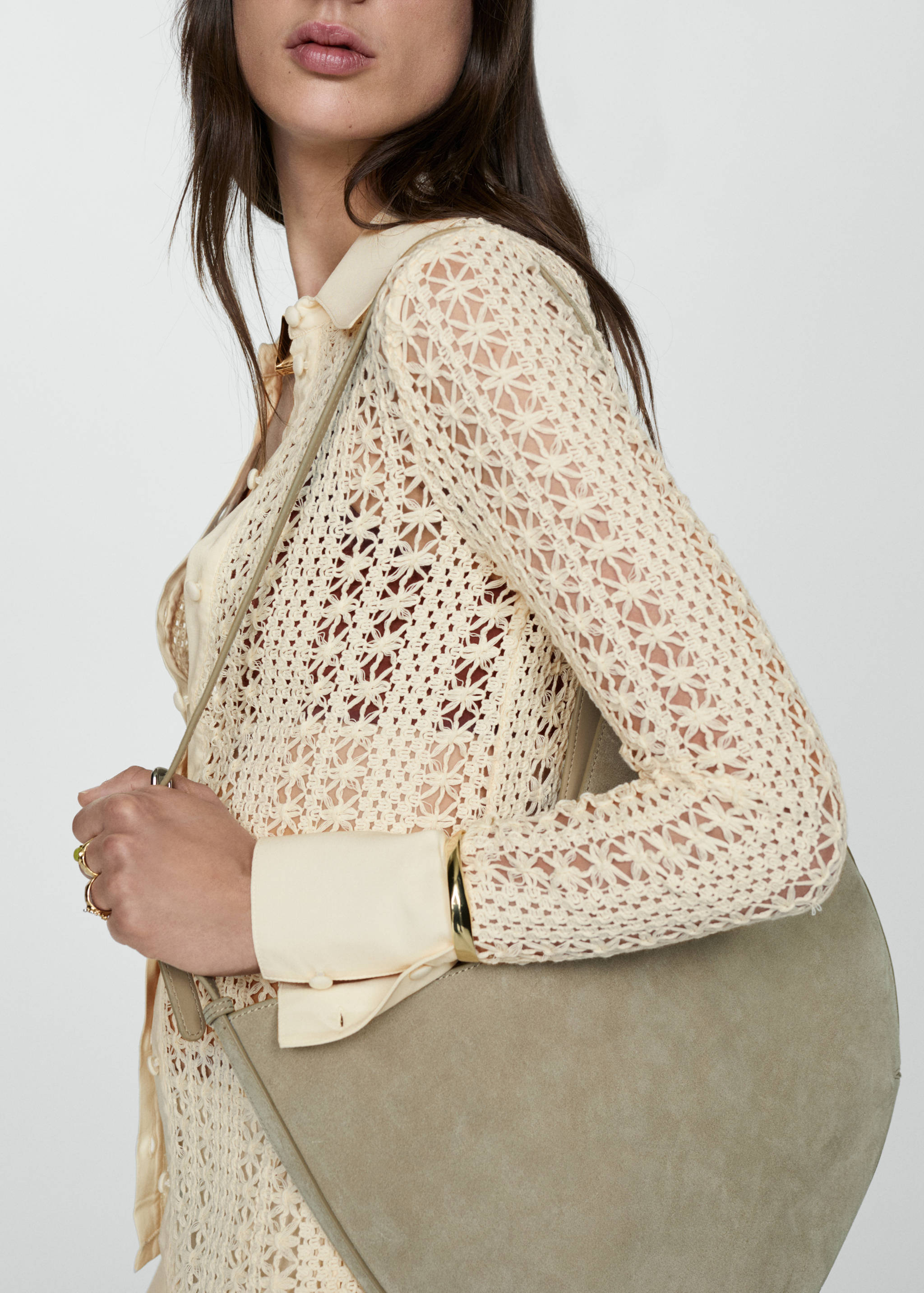 Camisa de croché - Pormenor do artigo 6