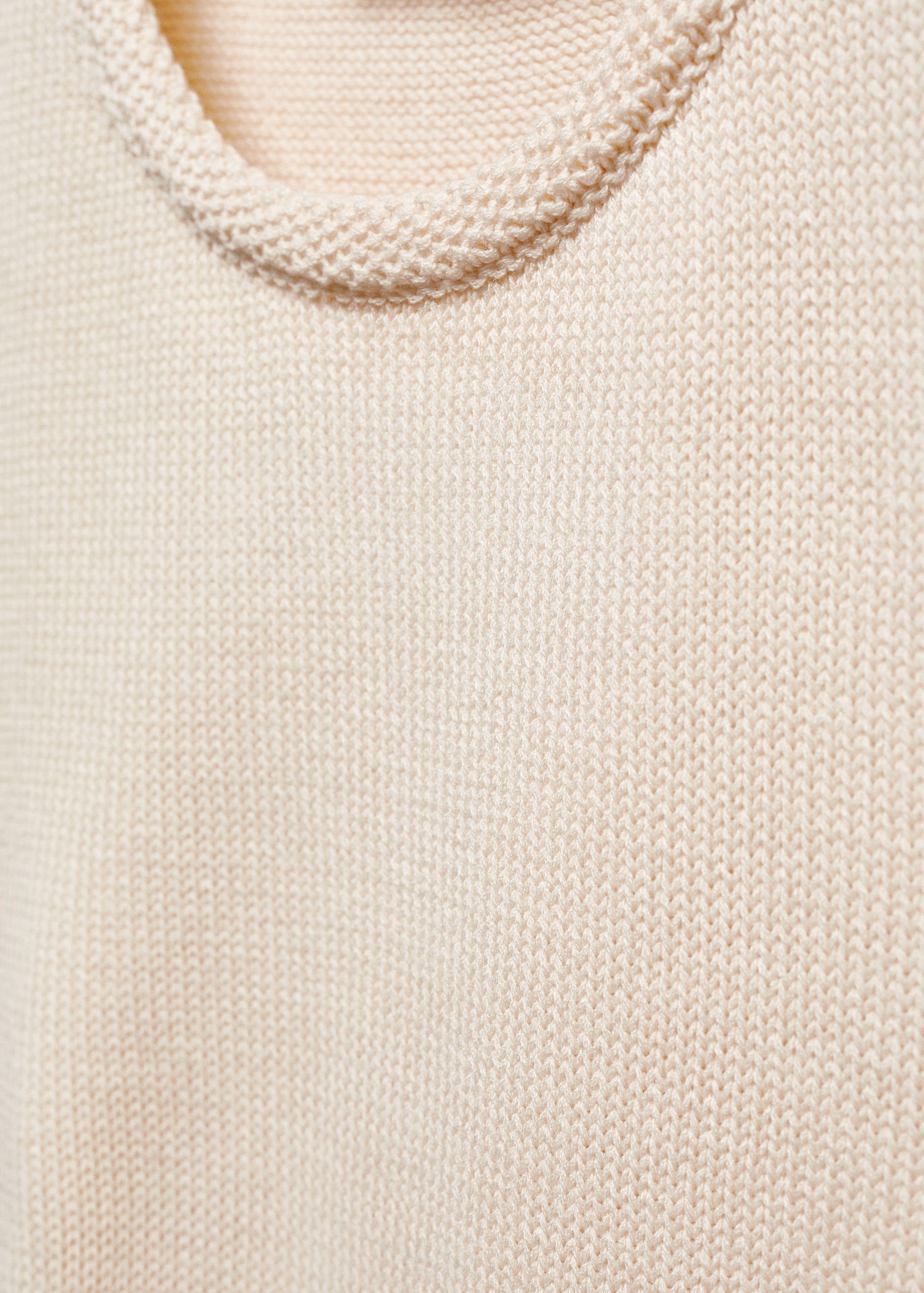 Cotton-blend knit top - Details of the article 8