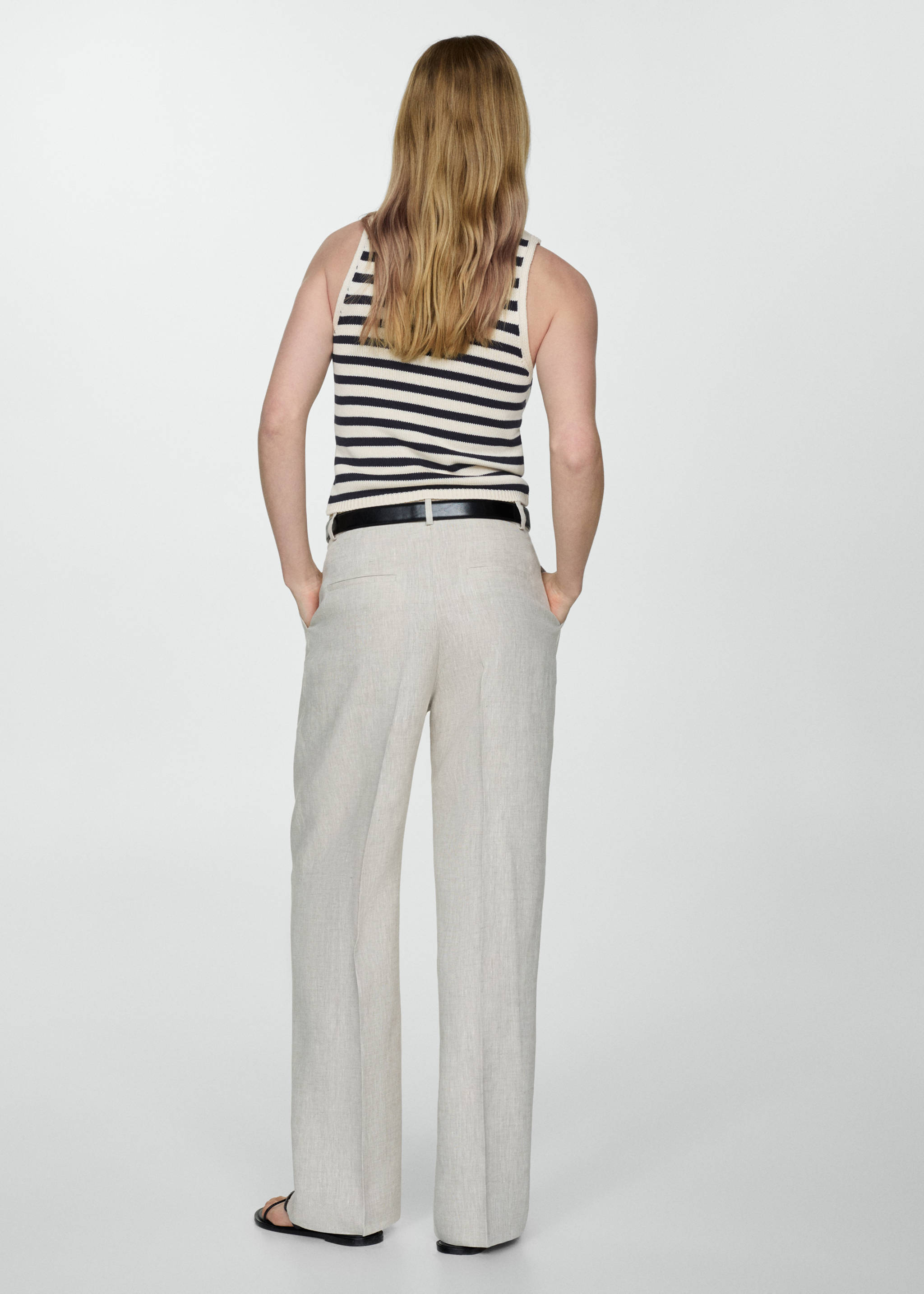 Cotton-blend knit top - Reverse of the article