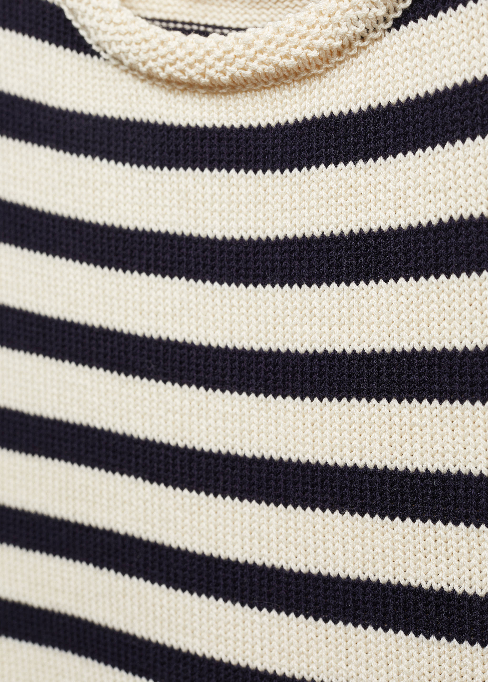 Cotton-blend knit top - Details of the article 8