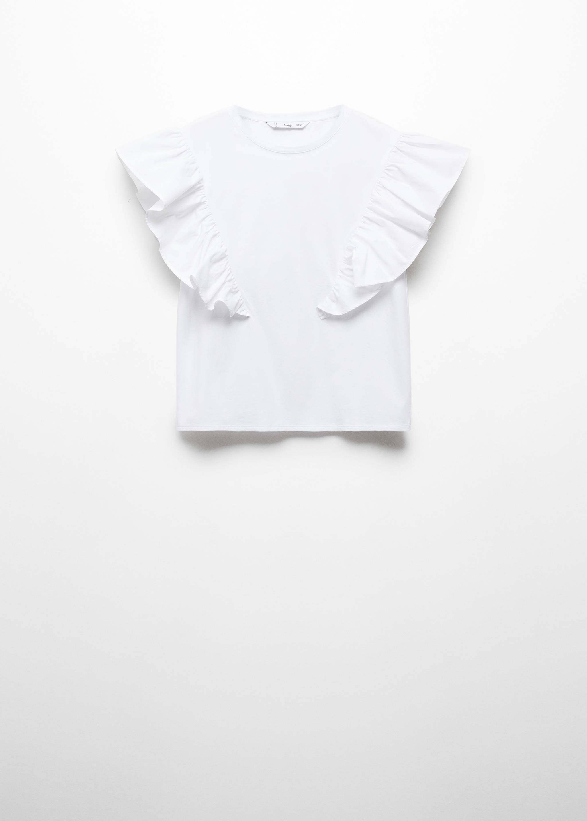 T-shirt de 100% algodão com folhos - Artigo sem modelo