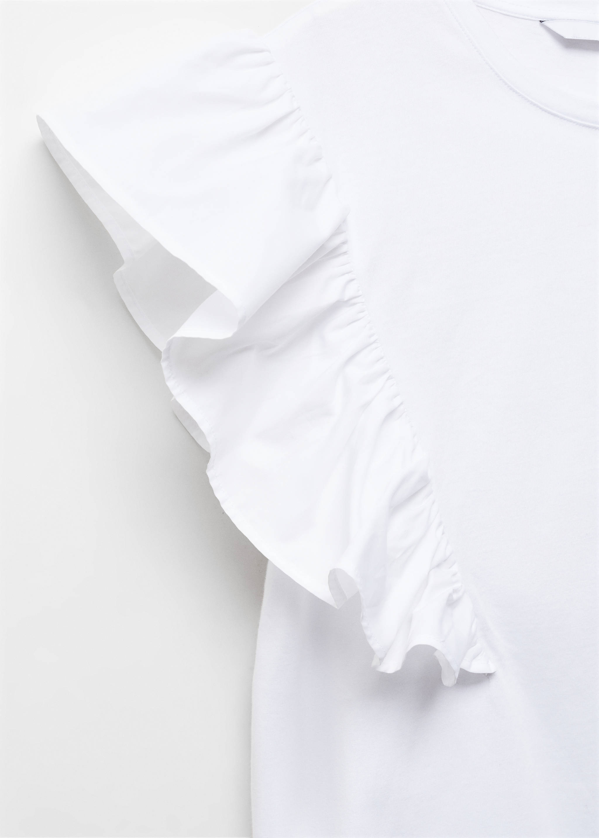 T-shirt de 100% algodão com folhos - Pormenor do artigo 8