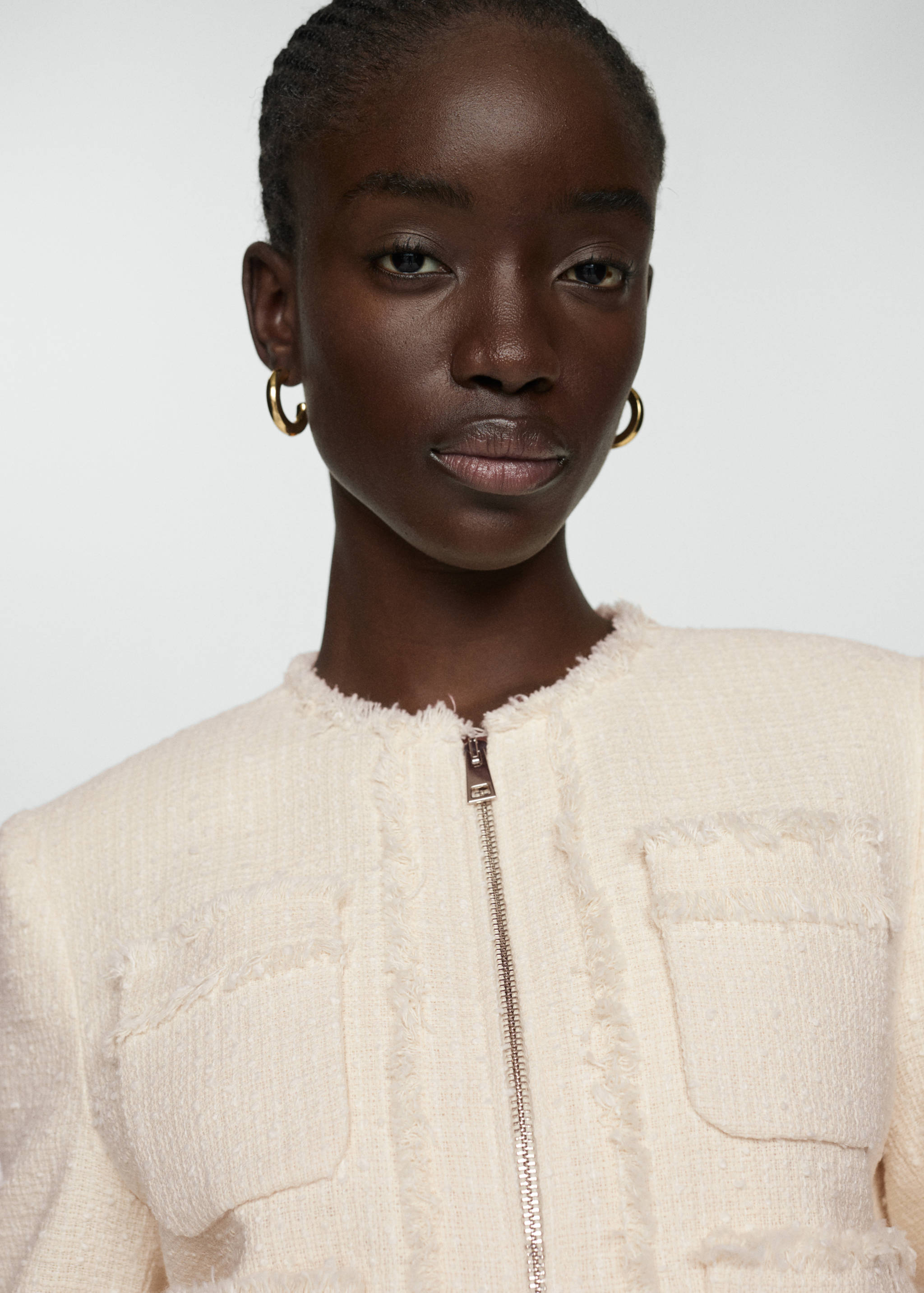 Casaco de tweed com fecho de correr - Pormenor do artigo 1