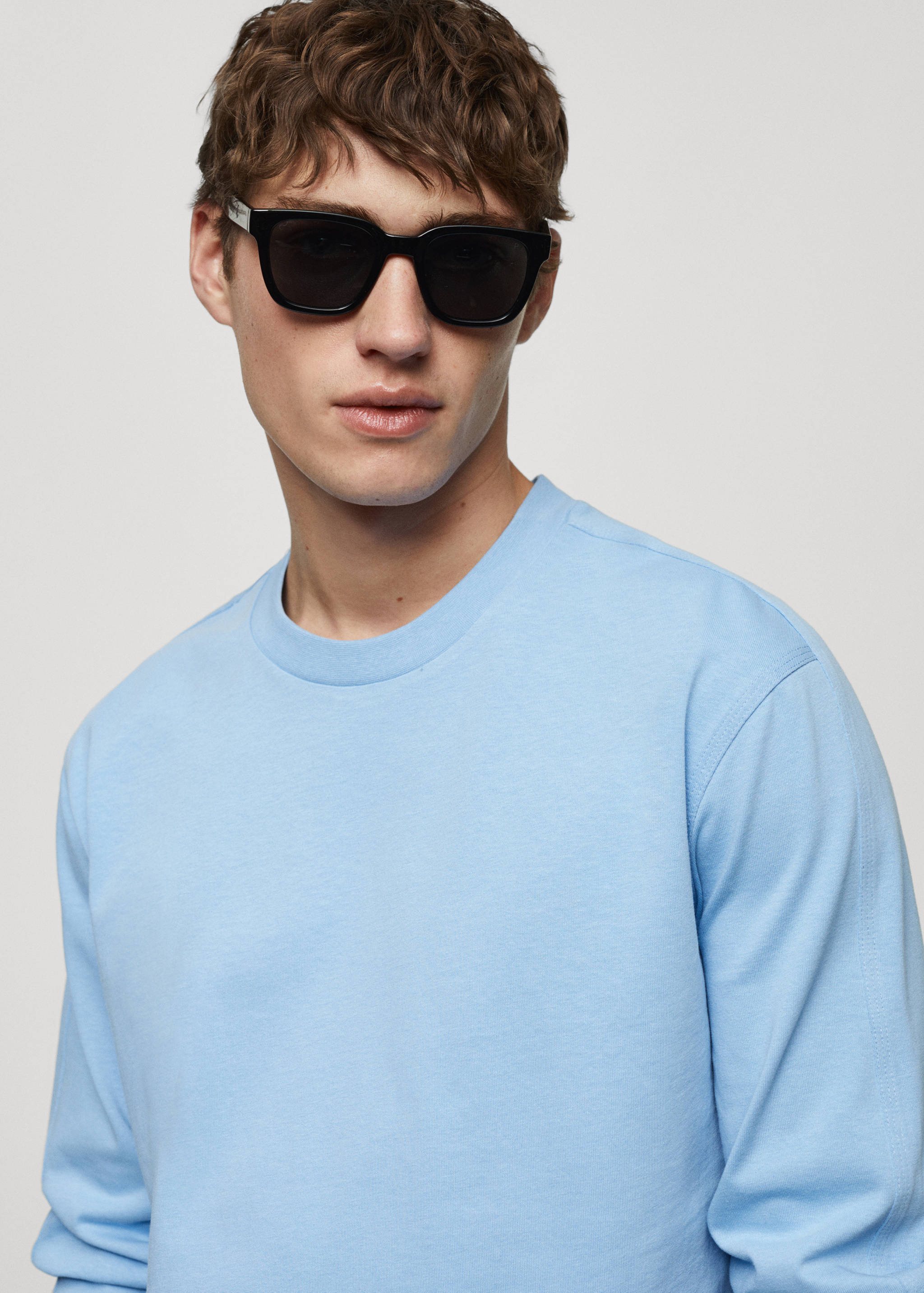 Sweatshirt aus 100 % Baumwolle mit aufgedruckter Zeichnung - Detail des Artikels 1