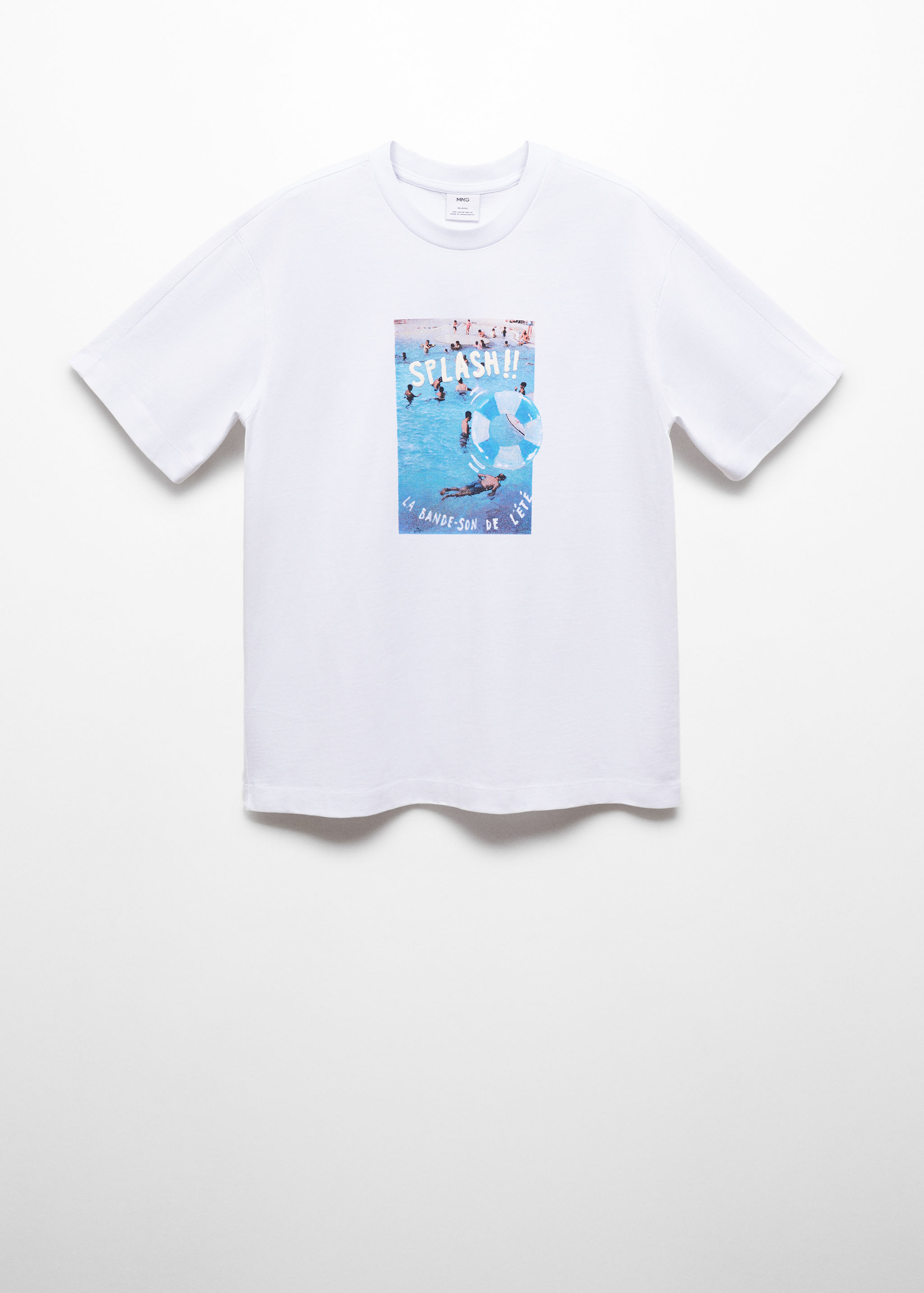 Cotton t-shirt with printed drawing - Article without model