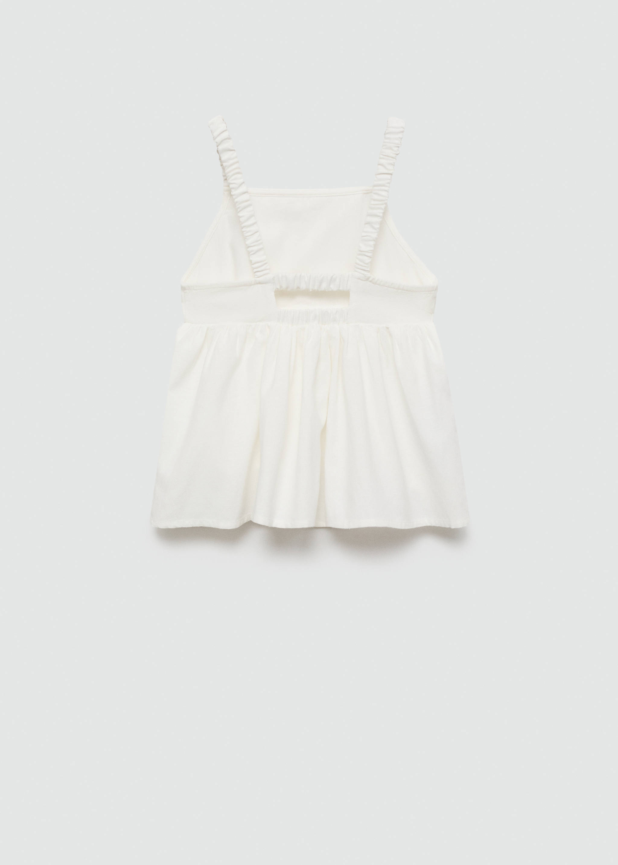 Strap linen top - Reverse of the article