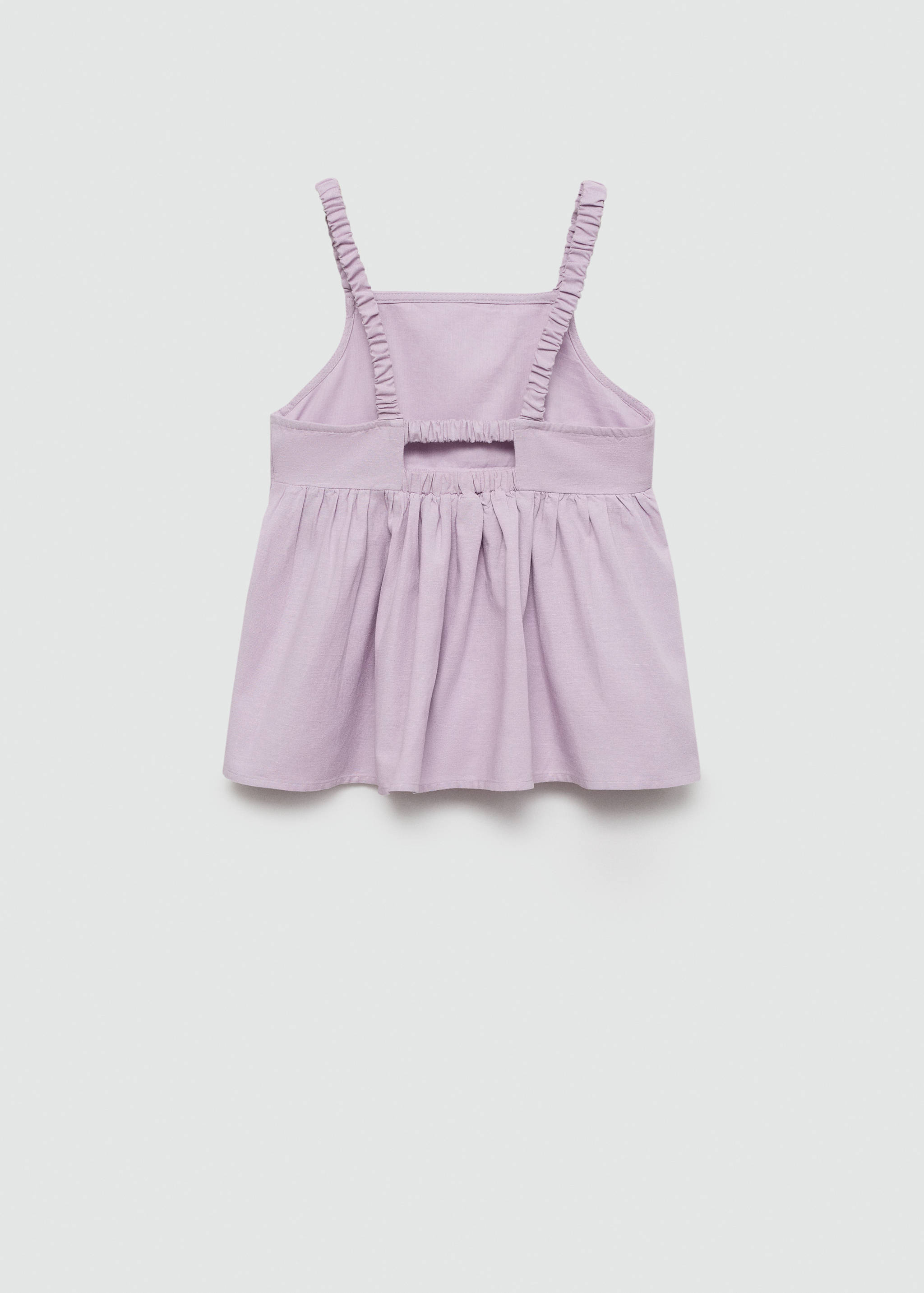 Strap linen top - Reverse of the article